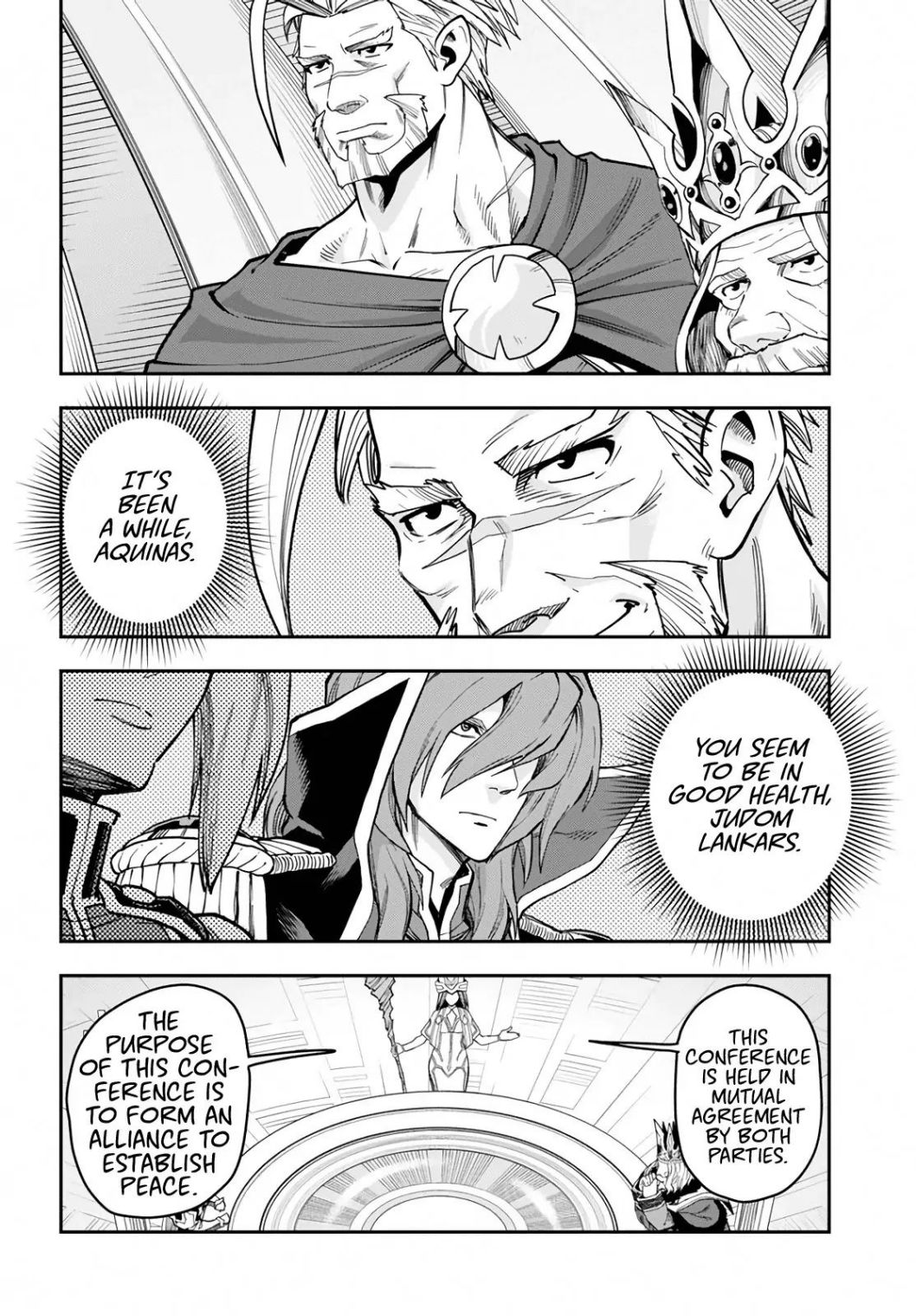 Konjiki no Moji Tsukai - Yuusha Yonin ni Makikomareta Unique Cheat chapter 59 page 4