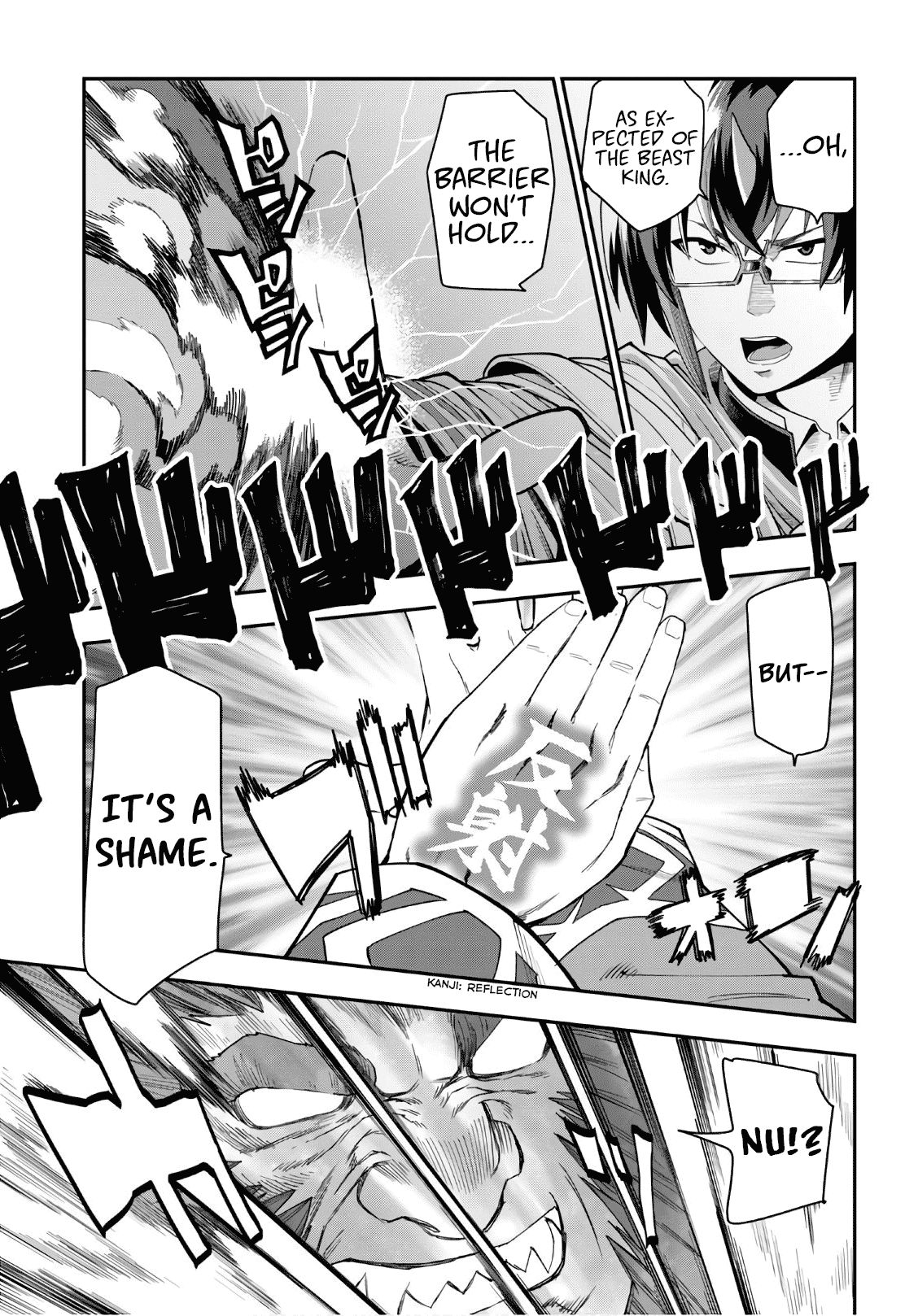 Konjiki no Moji Tsukai - Yuusha Yonin ni Makikomareta Unique Cheat chapter 65 page 5