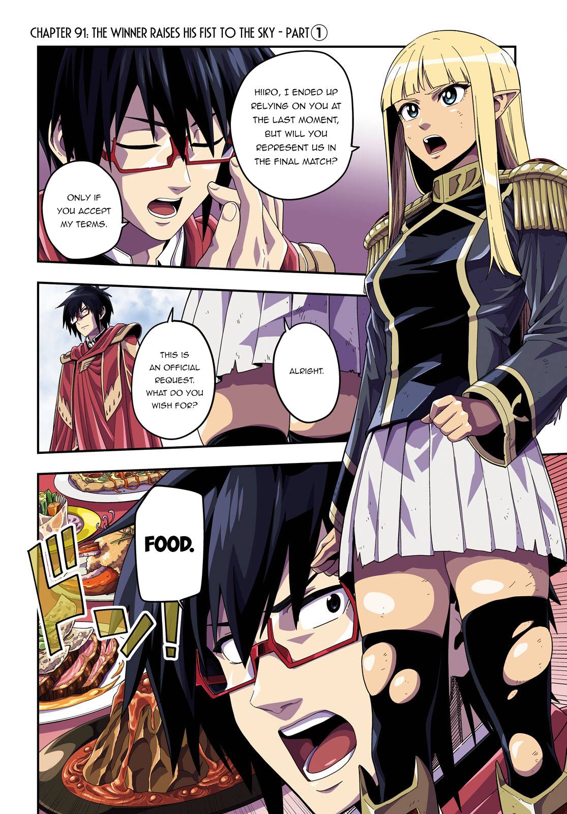 Konjiki no Moji Tsukai - Yuusha Yonin ni Makikomareta Unique Cheat chapter 91 page 3