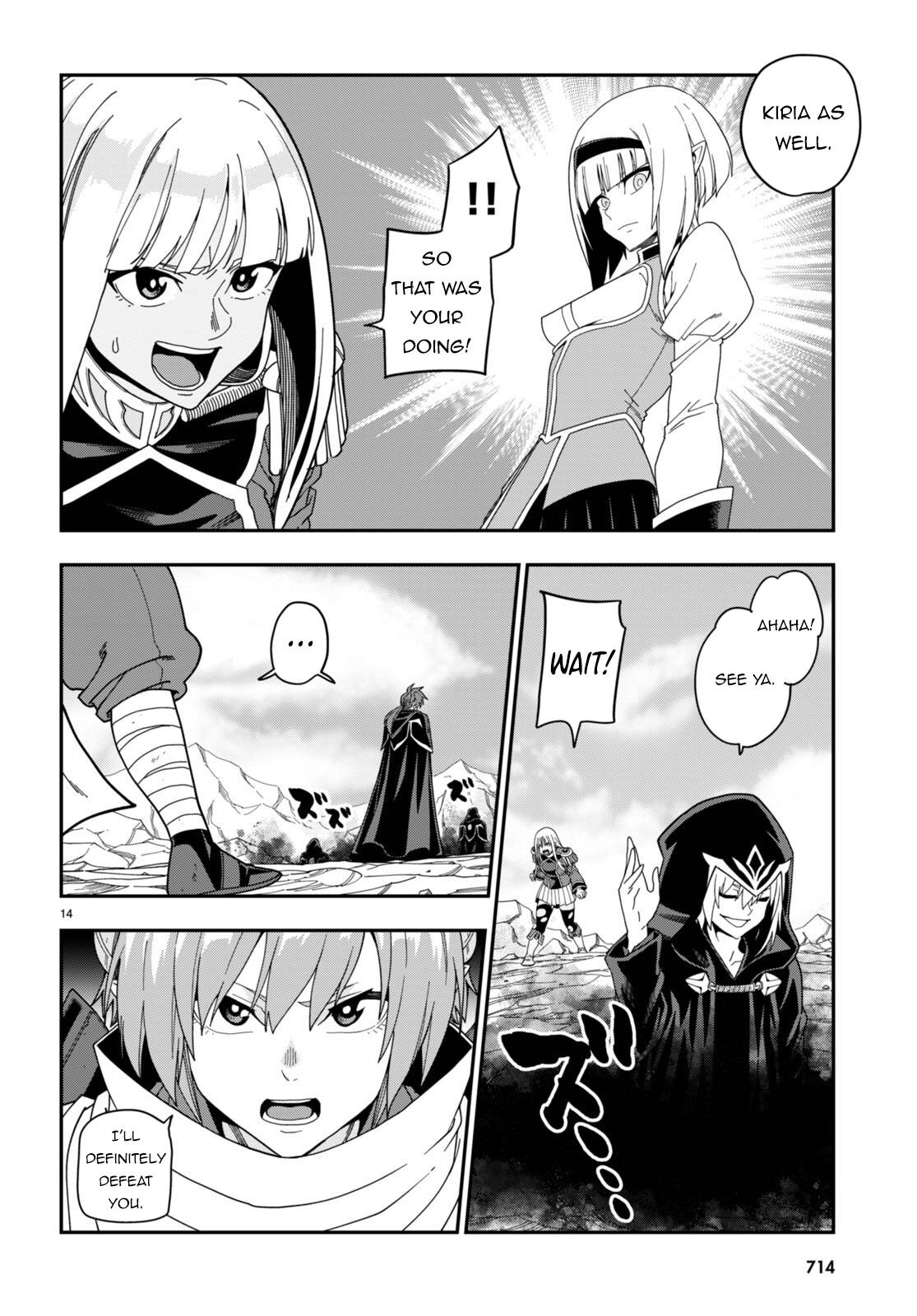 Konjiki no Moji Tsukai - Yuusha Yonin ni Makikomareta Unique Cheat chapter 97 page 14