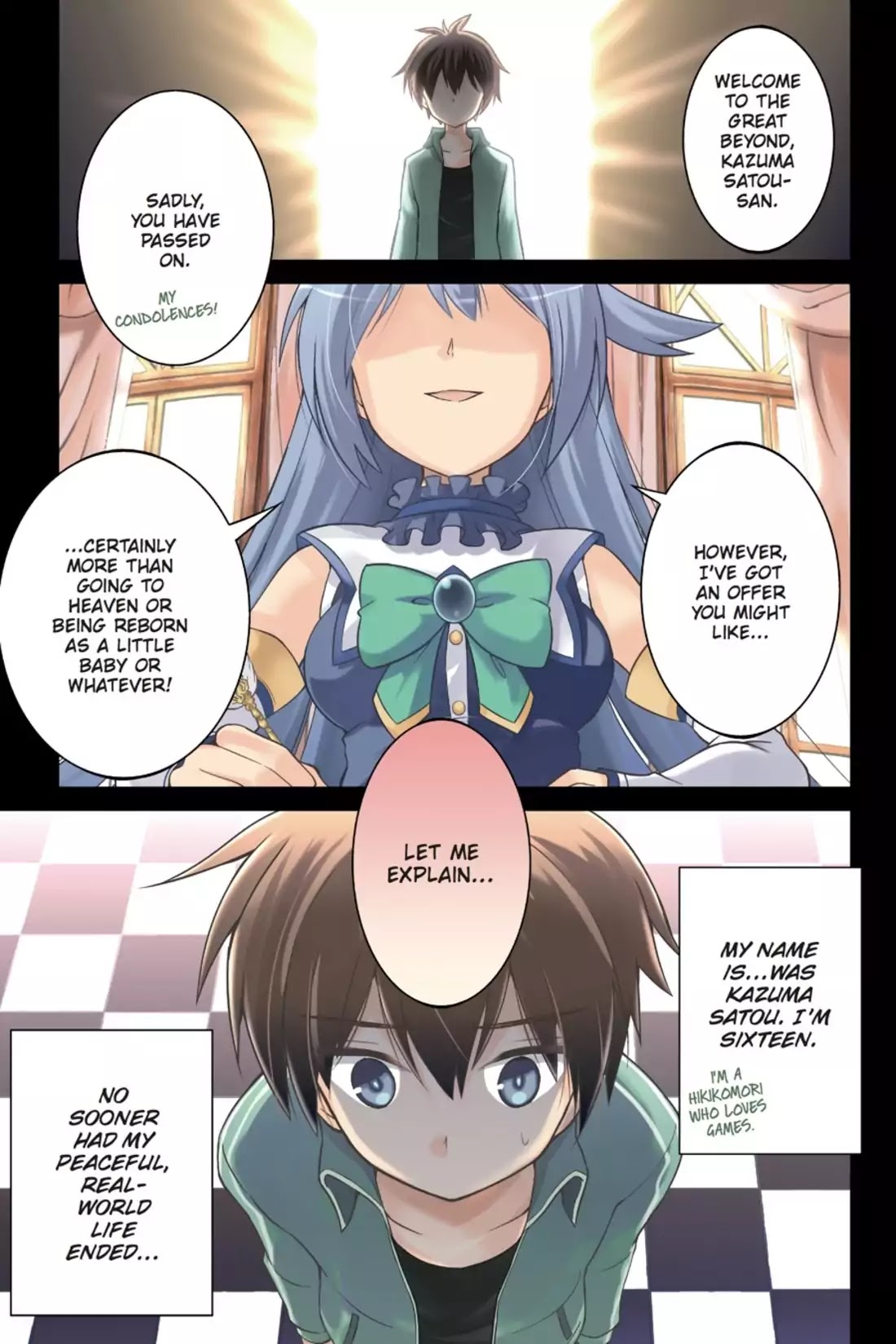 Kono Subarashii Sekai ni Shukufuku o! chapter 1 page 4