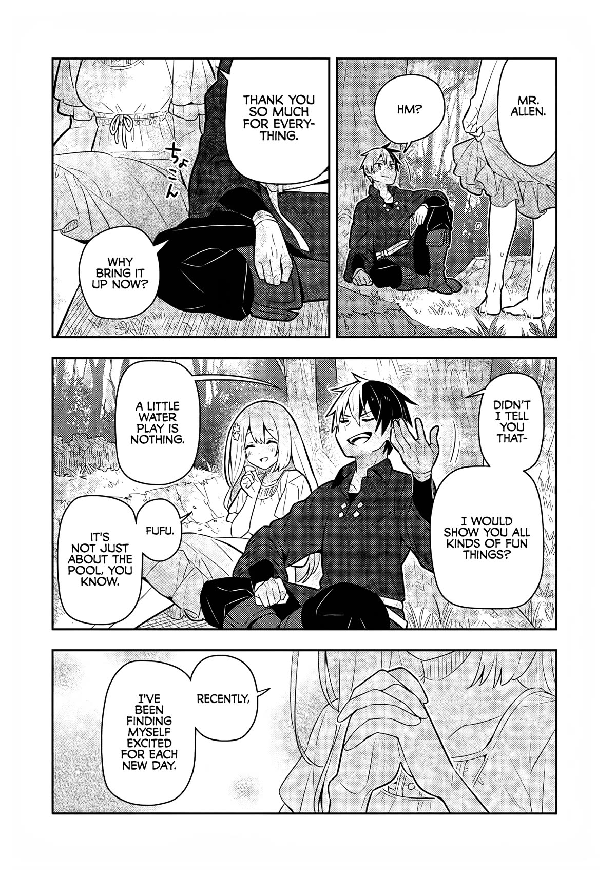 Konyaku Haki Sareta Reijo Wo Hirotta Ore Ga, Ikenai Koto Wo Oshiekomu Oishi Mono Wo Tabesasete Oshare Wo Sasete, Sekaichi Shiawasena Shojo Ni Produce! chapter 32 page 14