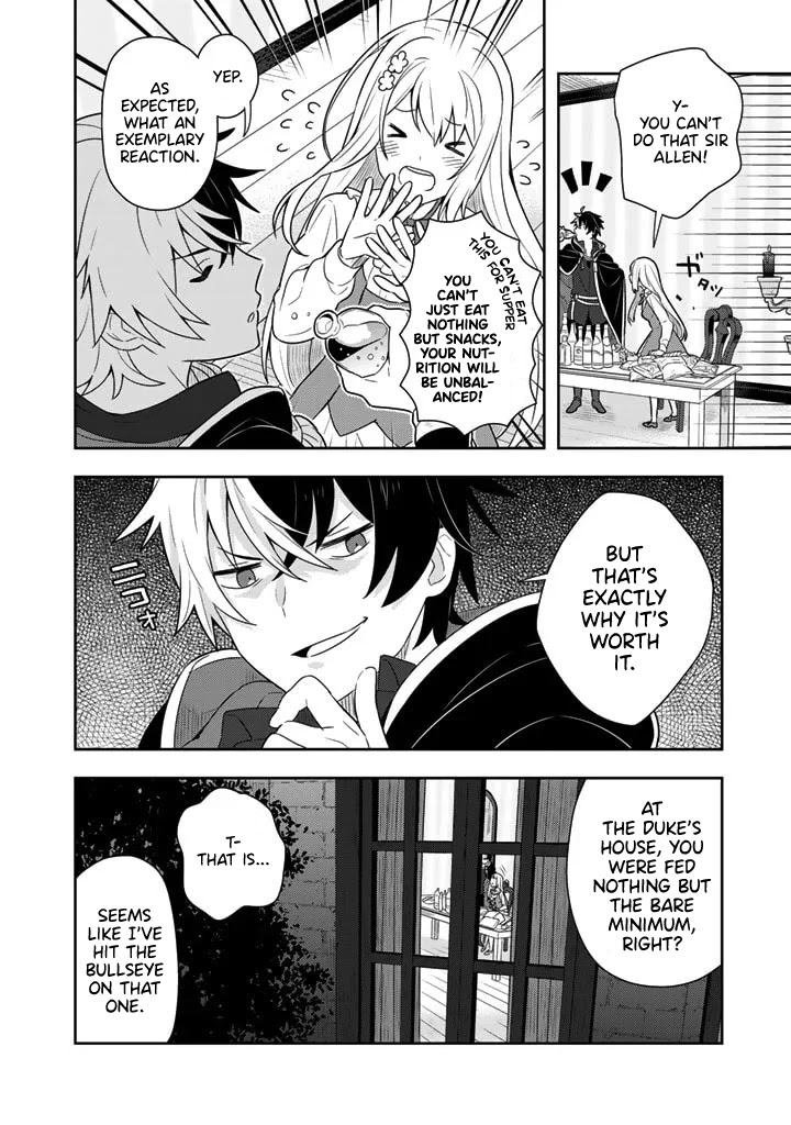 Konyaku Haki Sareta Reijo Wo Hirotta Ore Ga, Ikenai Koto Wo Oshiekomu Oishi Mono Wo Tabesasete Oshare Wo Sasete, Sekaichi Shiawasena Shojo Ni Produce! chapter 4 page 14