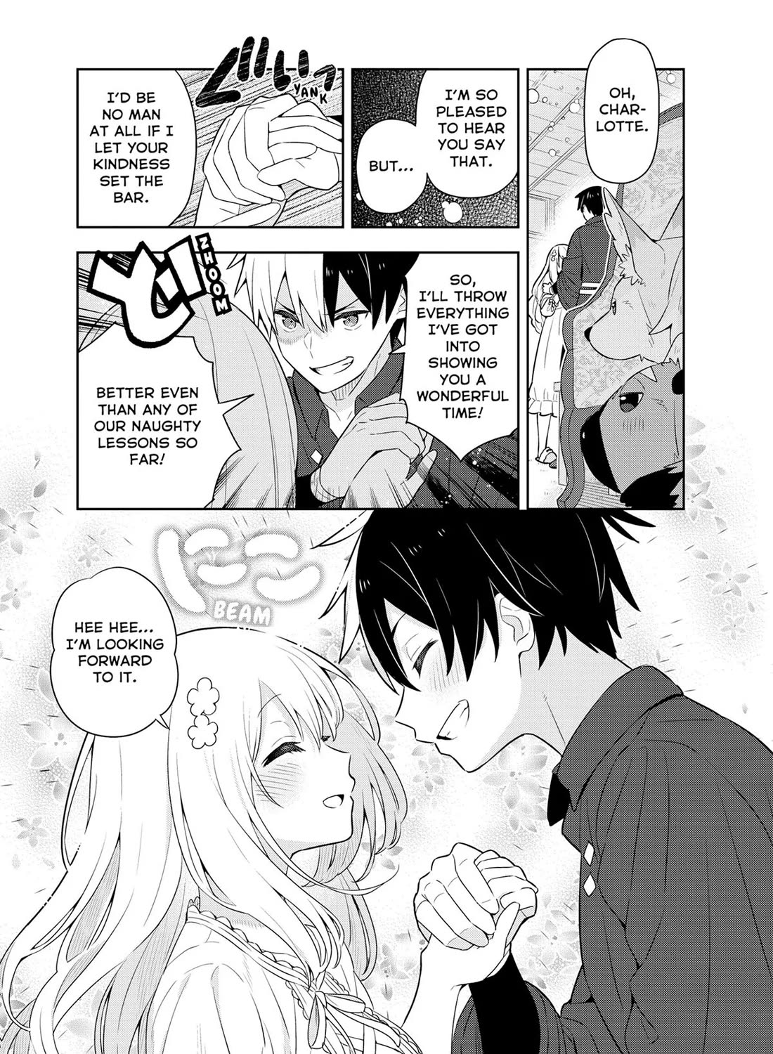 Konyaku Haki Sareta Reijo Wo Hirotta Ore Ga, Ikenai Koto Wo Oshiekomu Oishi Mono Wo Tabesasete Oshare Wo Sasete, Sekaichi Shiawasena Shojo Ni Produce! chapter 43 page 12