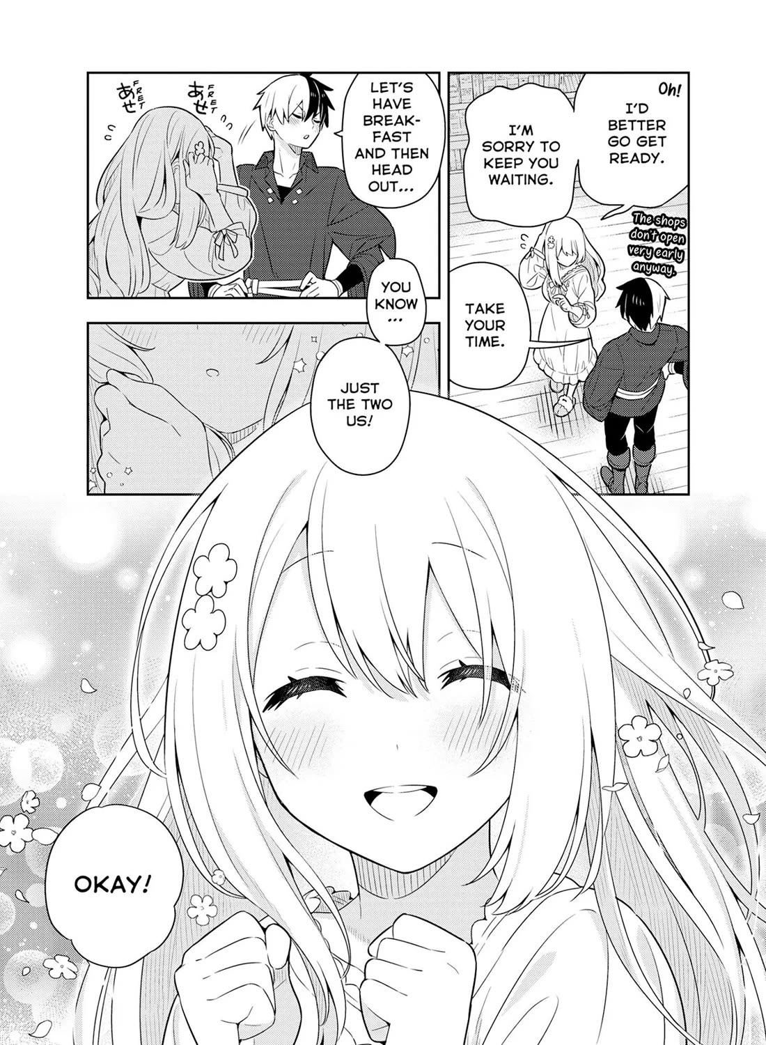 Konyaku Haki Sareta Reijo Wo Hirotta Ore Ga, Ikenai Koto Wo Oshiekomu Oishi Mono Wo Tabesasete Oshare Wo Sasete, Sekaichi Shiawasena Shojo Ni Produce! chapter 43 page 13