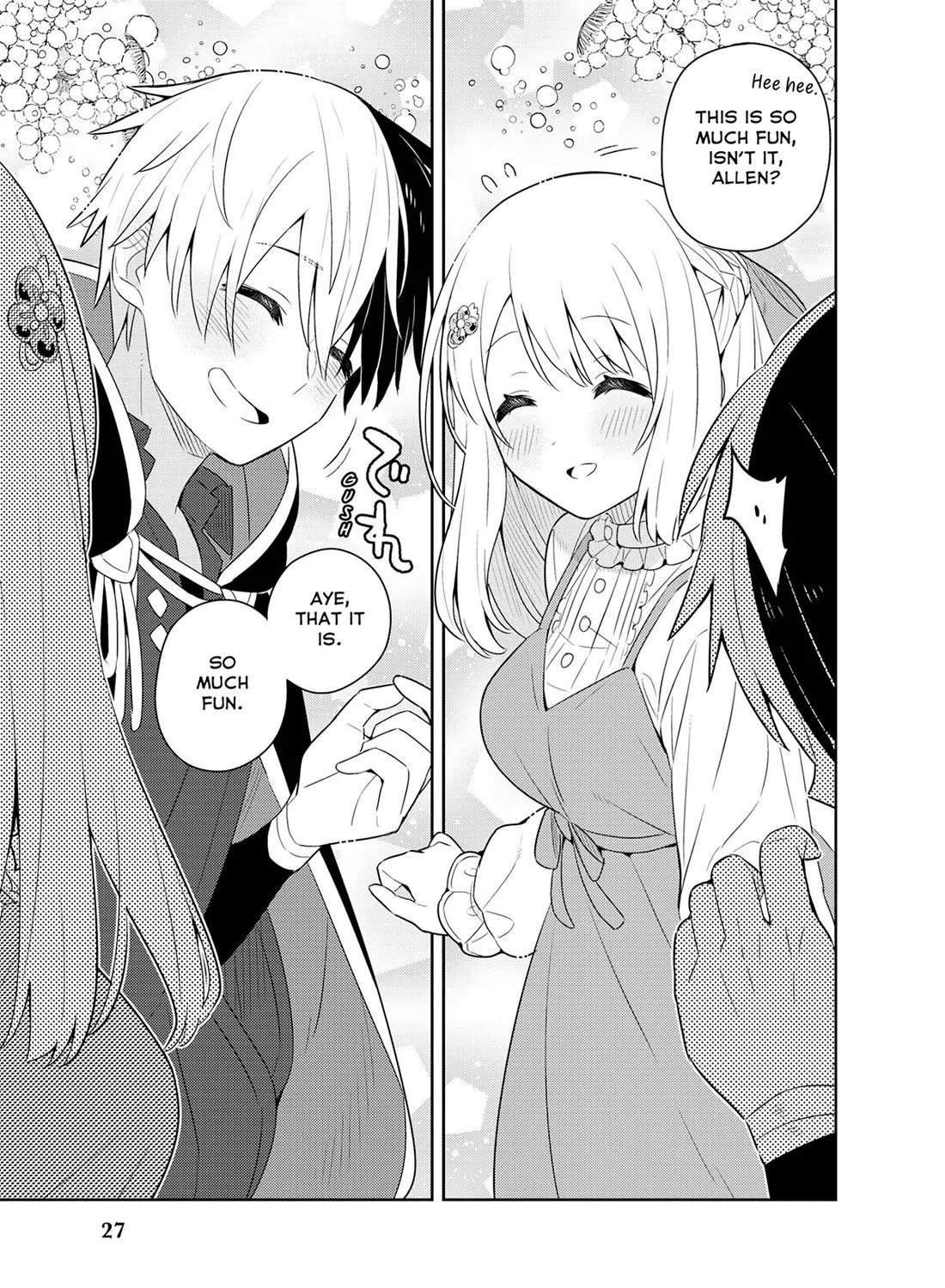 Konyaku Haki Sareta Reijo Wo Hirotta Ore Ga, Ikenai Koto Wo Oshiekomu Oishi Mono Wo Tabesasete Oshare Wo Sasete, Sekaichi Shiawasena Shojo Ni Produce! chapter 43 page 28