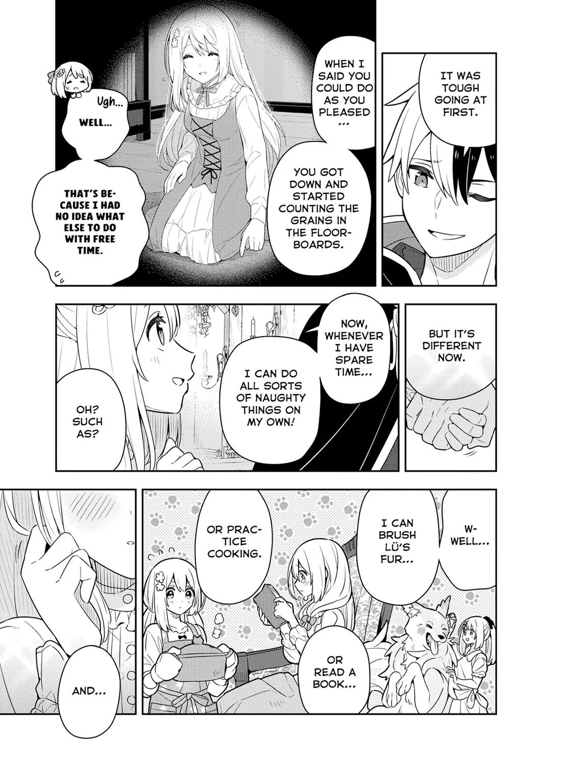 Konyaku Haki Sareta Reijo Wo Hirotta Ore Ga, Ikenai Koto Wo Oshiekomu Oishi Mono Wo Tabesasete Oshare Wo Sasete, Sekaichi Shiawasena Shojo Ni Produce! chapter 44 page 7