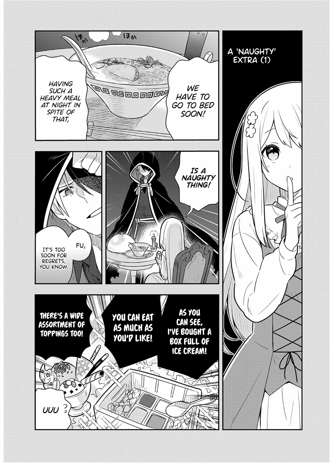 Konyaku Haki Sareta Reijo Wo Hirotta Ore Ga, Ikenai Koto Wo Oshiekomu Oishi Mono Wo Tabesasete Oshare Wo Sasete, Sekaichi Shiawasena Shojo Ni Produce! chapter 9.5 page 2