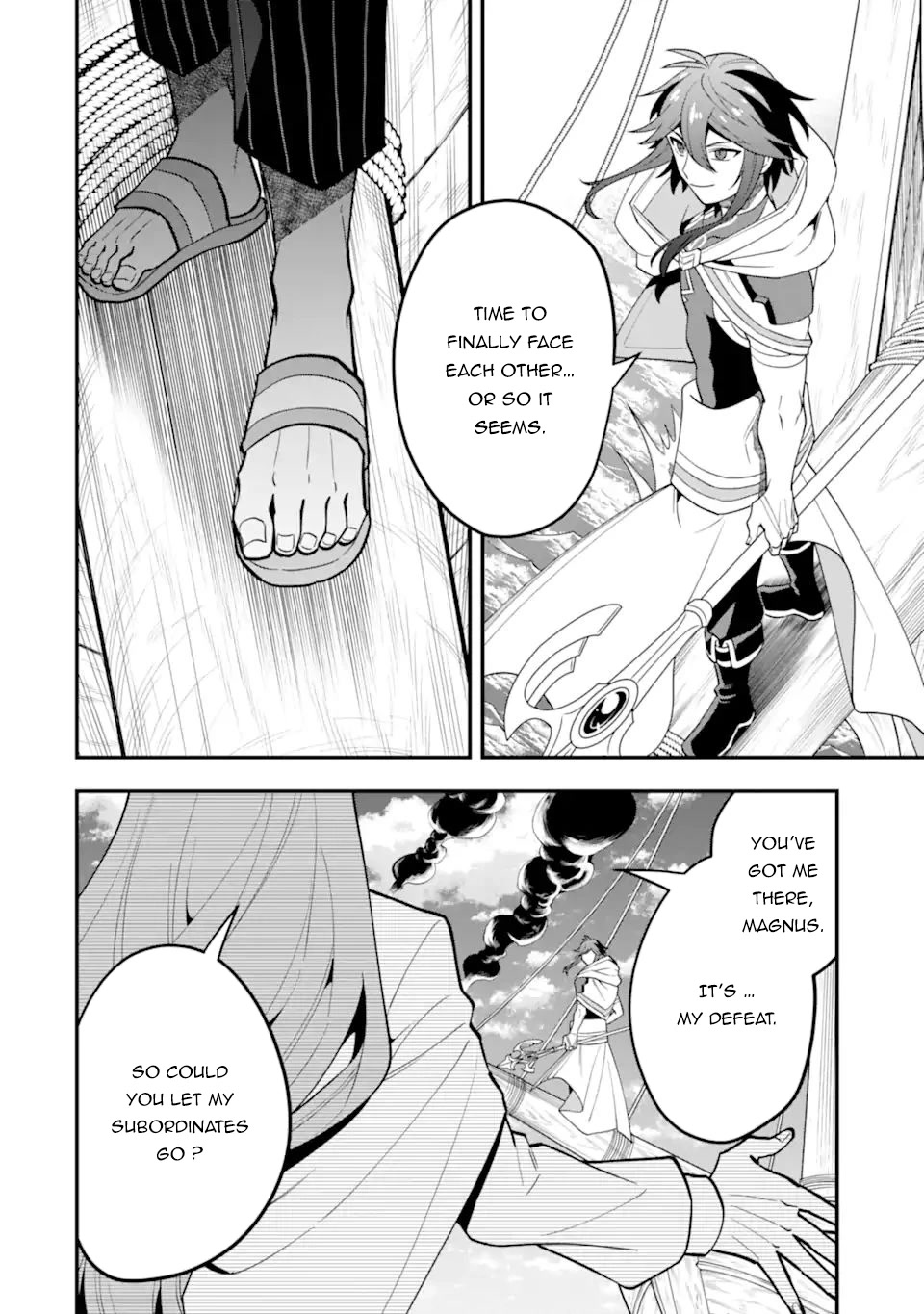 Kouryakuhon o Kushi Suru Saikyou no Mahoutsukai ~ meirei sa sero to wa Iwa Senai Oreryuu Mao Tobatsu Saizen Ruuto ~ chapter 40.2 page 4