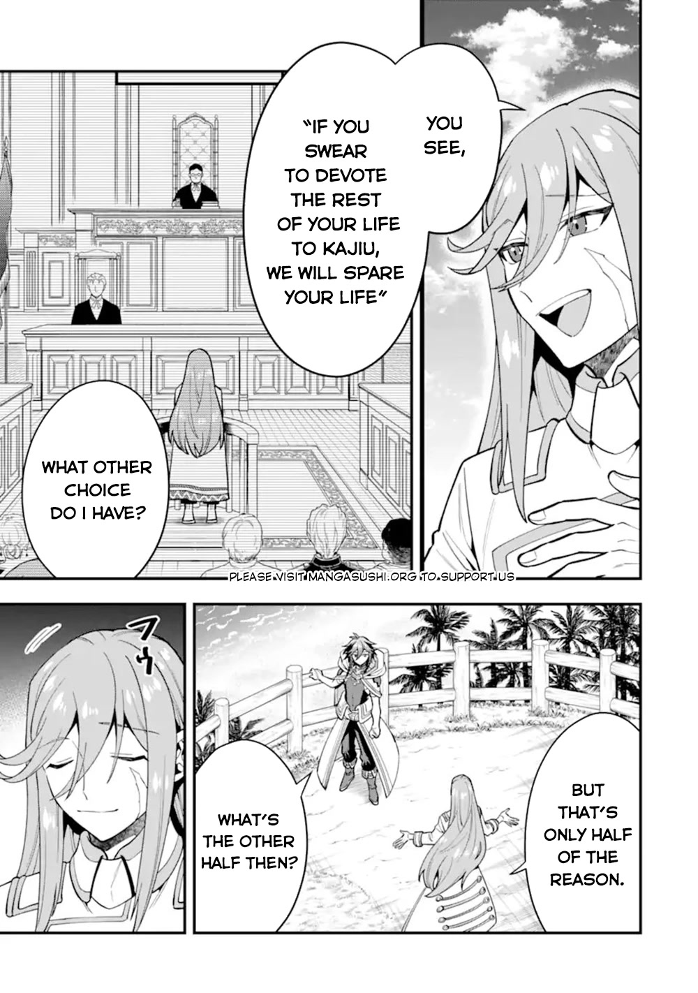 Kouryakuhon o Kushi Suru Saikyou no Mahoutsukai ~ meirei sa sero to wa Iwa Senai Oreryuu Mao Tobatsu Saizen Ruuto ~ chapter 44 page 6