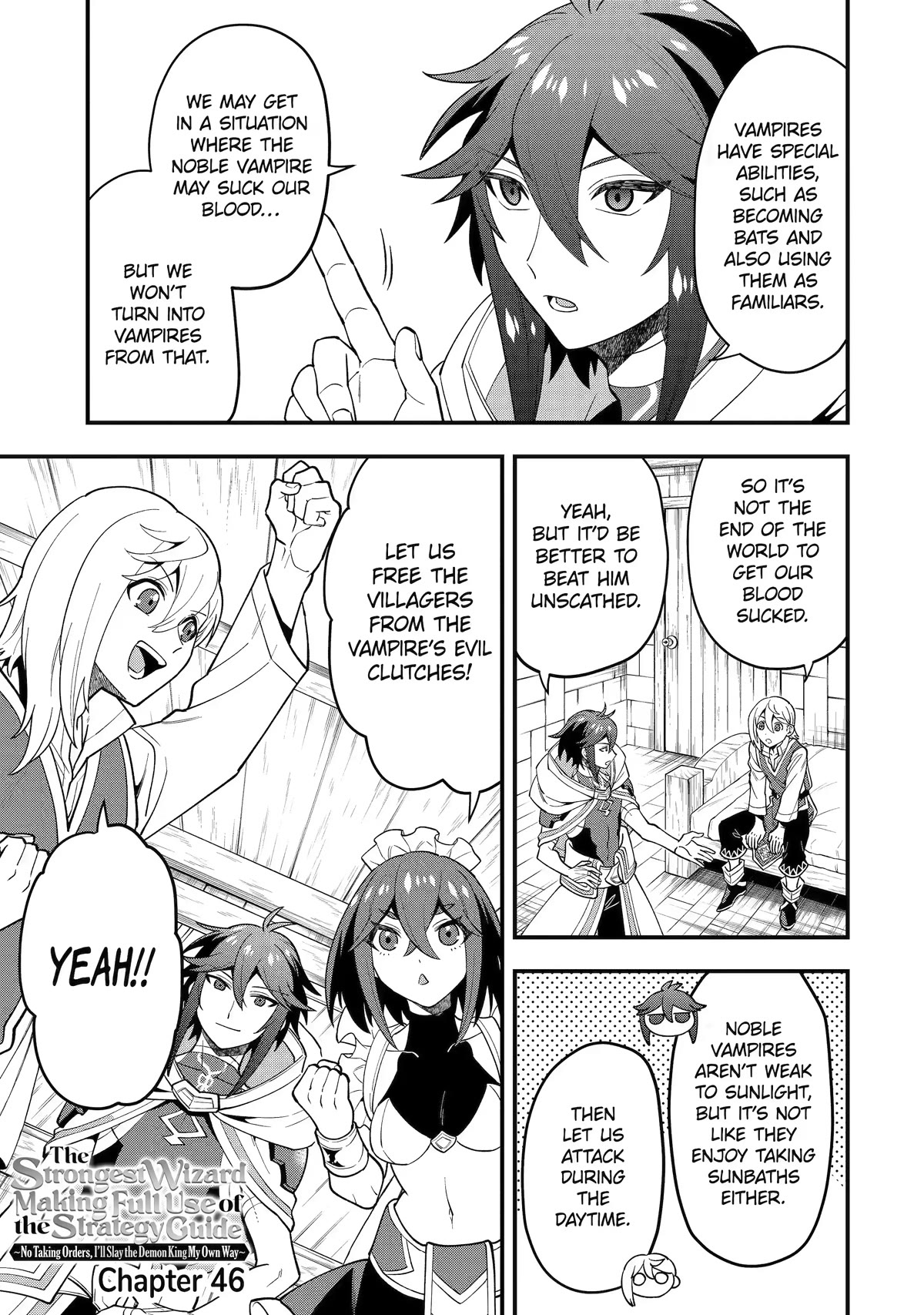 Kouryakuhon o Kushi Suru Saikyou no Mahoutsukai ~ meirei sa sero to wa Iwa Senai Oreryuu Mao Tobatsu Saizen Ruuto ~ chapter 46 page 1