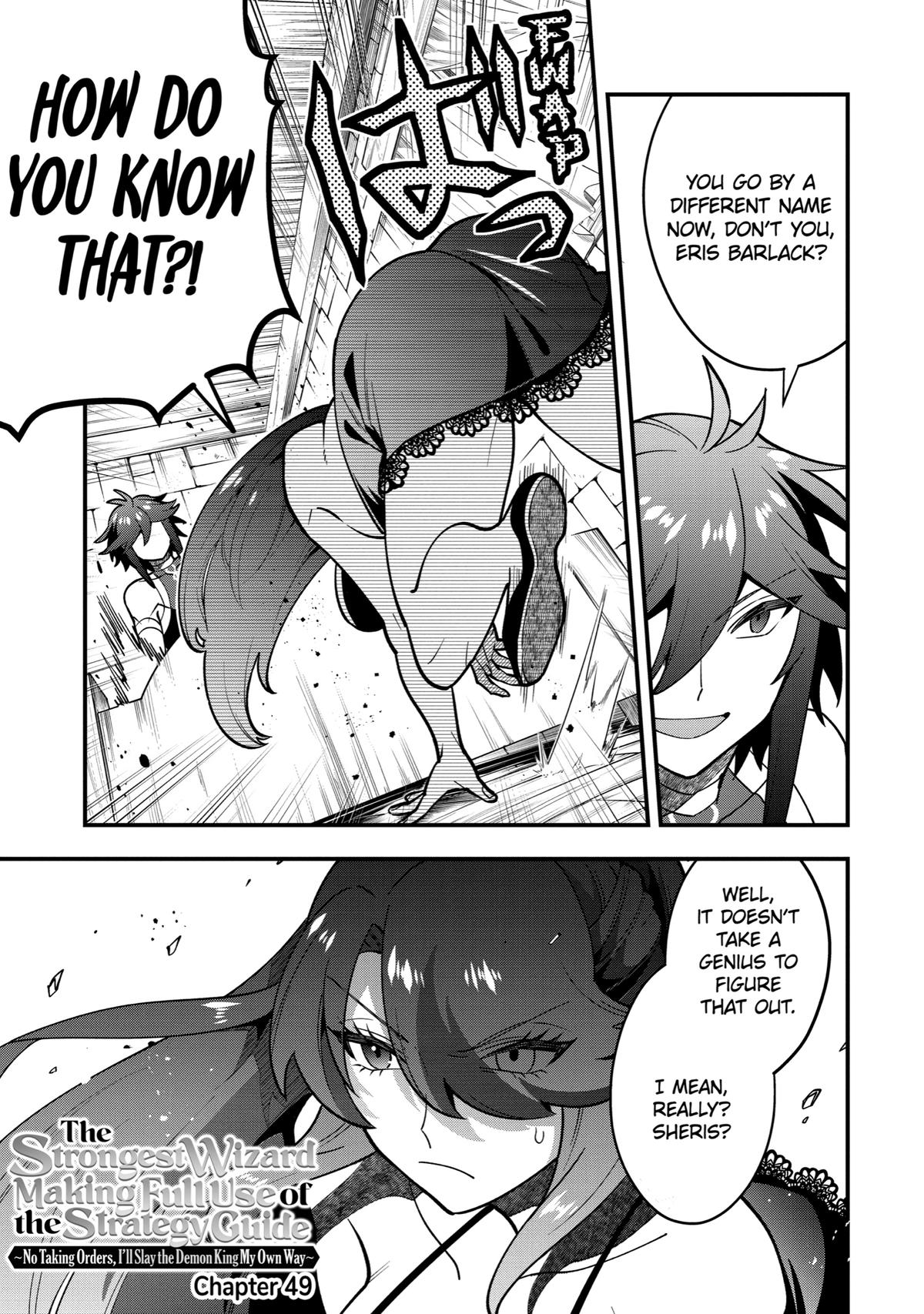 Kouryakuhon o Kushi Suru Saikyou no Mahoutsukai ~ meirei sa sero to wa Iwa Senai Oreryuu Mao Tobatsu Saizen Ruuto ~ chapter 49 page 1