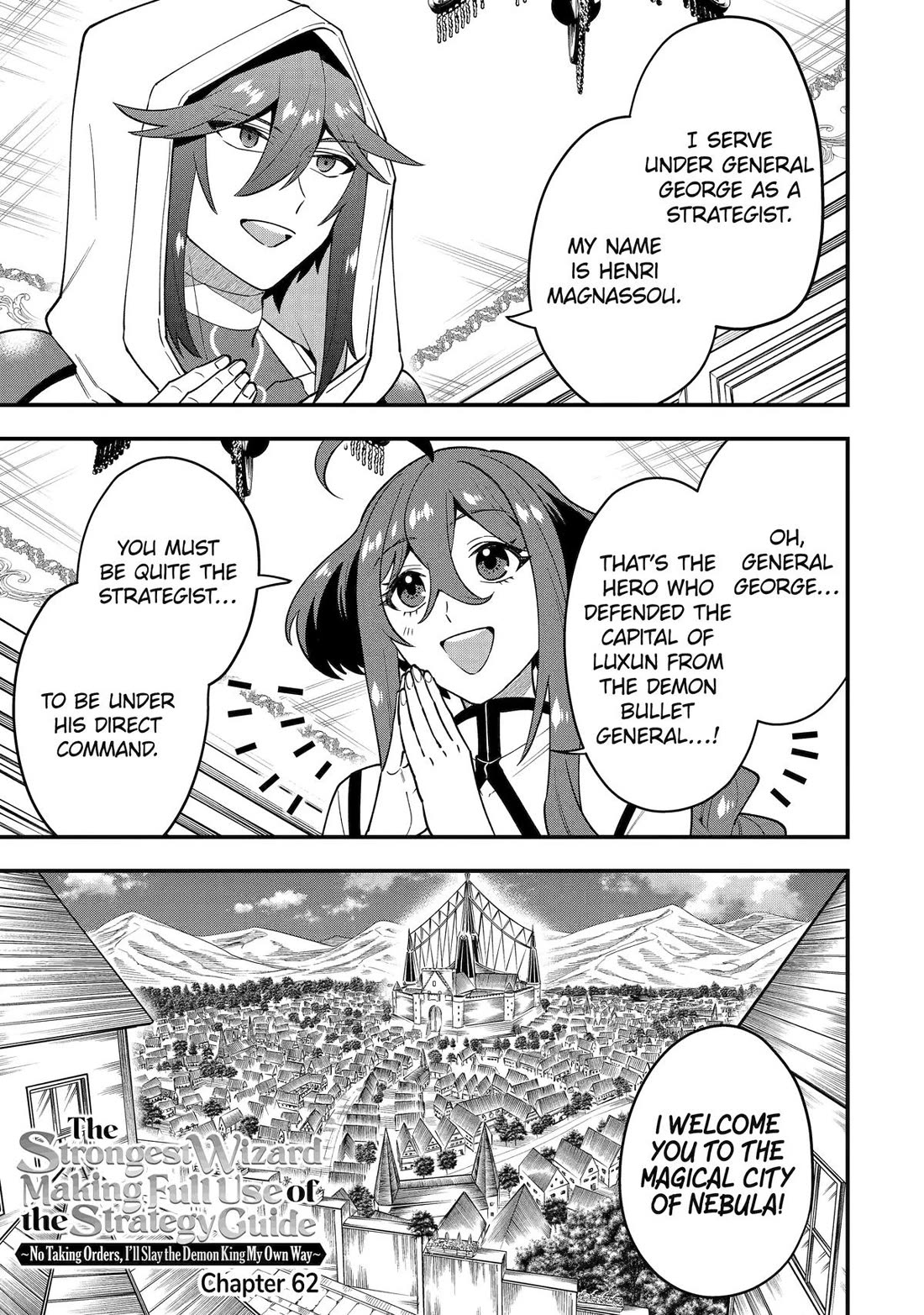 Kouryakuhon o Kushi Suru Saikyou no Mahoutsukai ~ meirei sa sero to wa Iwa Senai Oreryuu Mao Tobatsu Saizen Ruuto ~ chapter 62 page 1