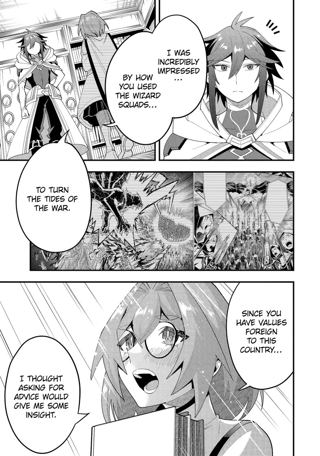 Kouryakuhon o Kushi Suru Saikyou no Mahoutsukai ~ meirei sa sero to wa Iwa Senai Oreryuu Mao Tobatsu Saizen Ruuto ~ chapter 67 page 13