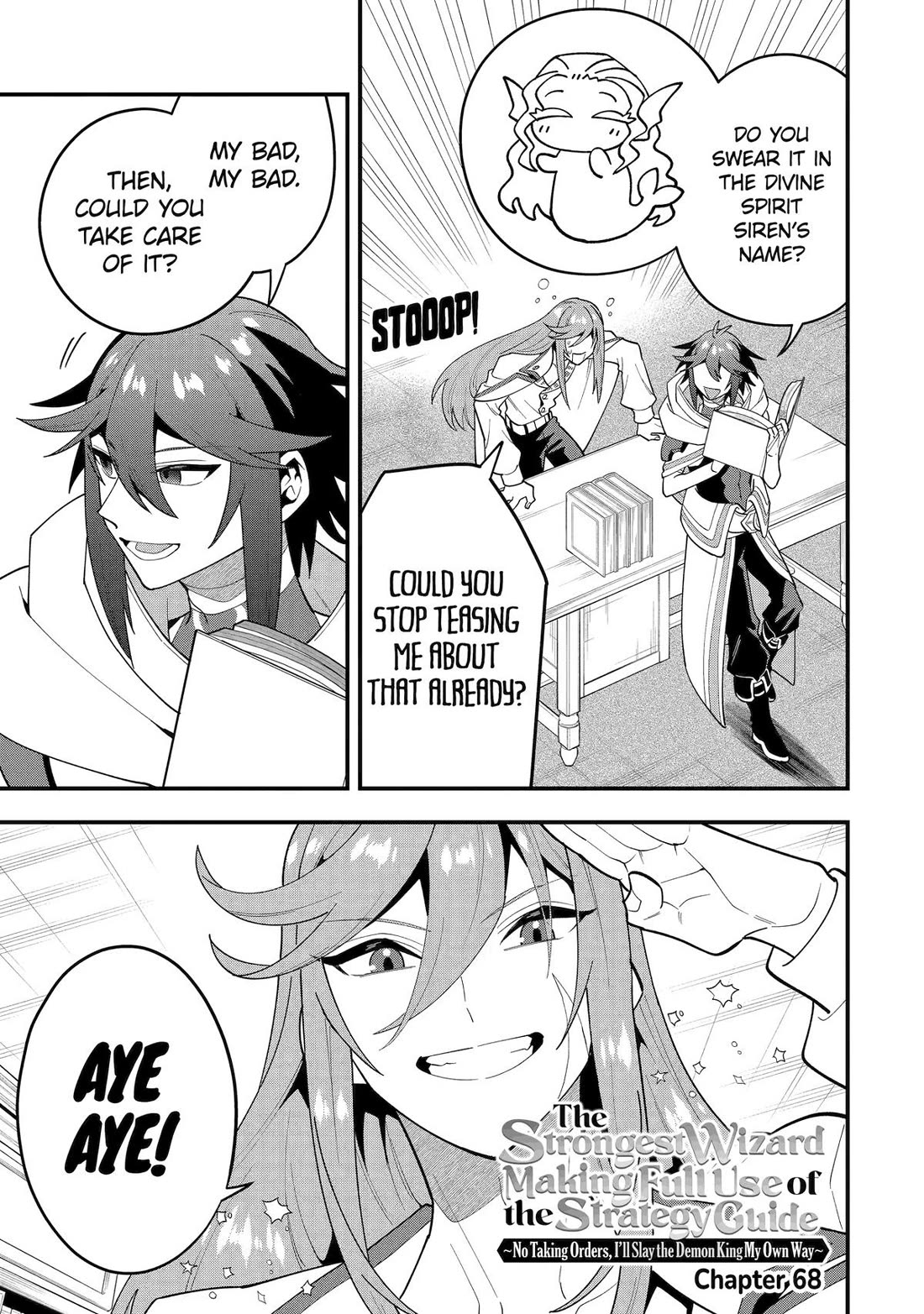 Kouryakuhon o Kushi Suru Saikyou no Mahoutsukai ~ meirei sa sero to wa Iwa Senai Oreryuu Mao Tobatsu Saizen Ruuto ~ chapter 68 page 3