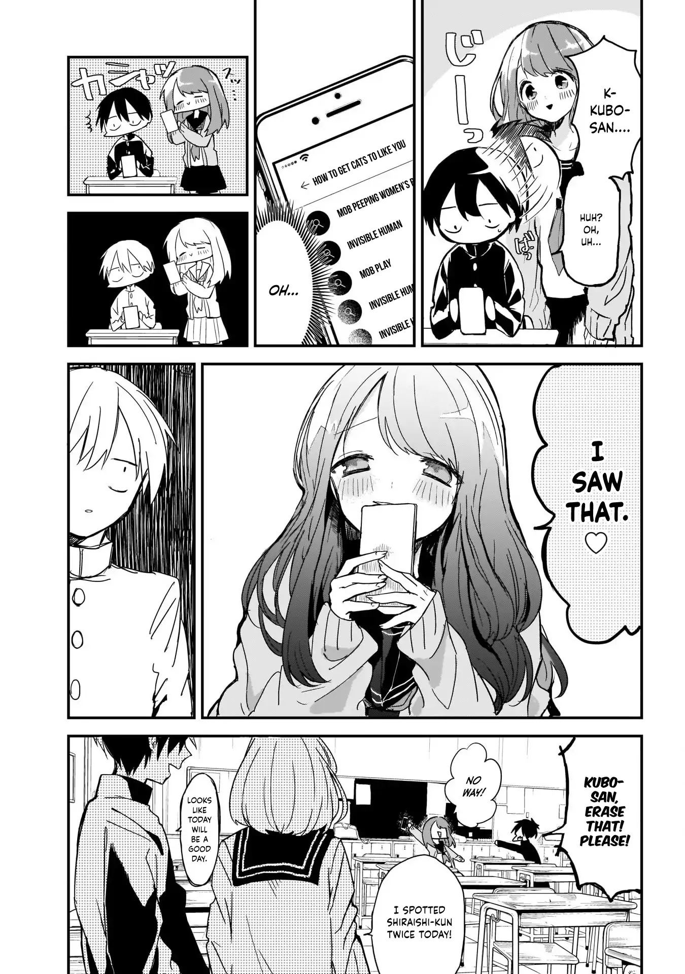 Kubo-san Doesn't Leave Me Be (a Mob) chapter 1 page 7