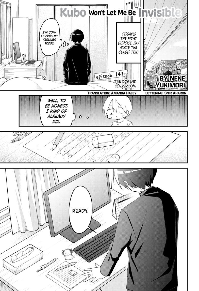 Kubo-san Doesn't Leave Me Be (a Mob) chapter 143 page 1