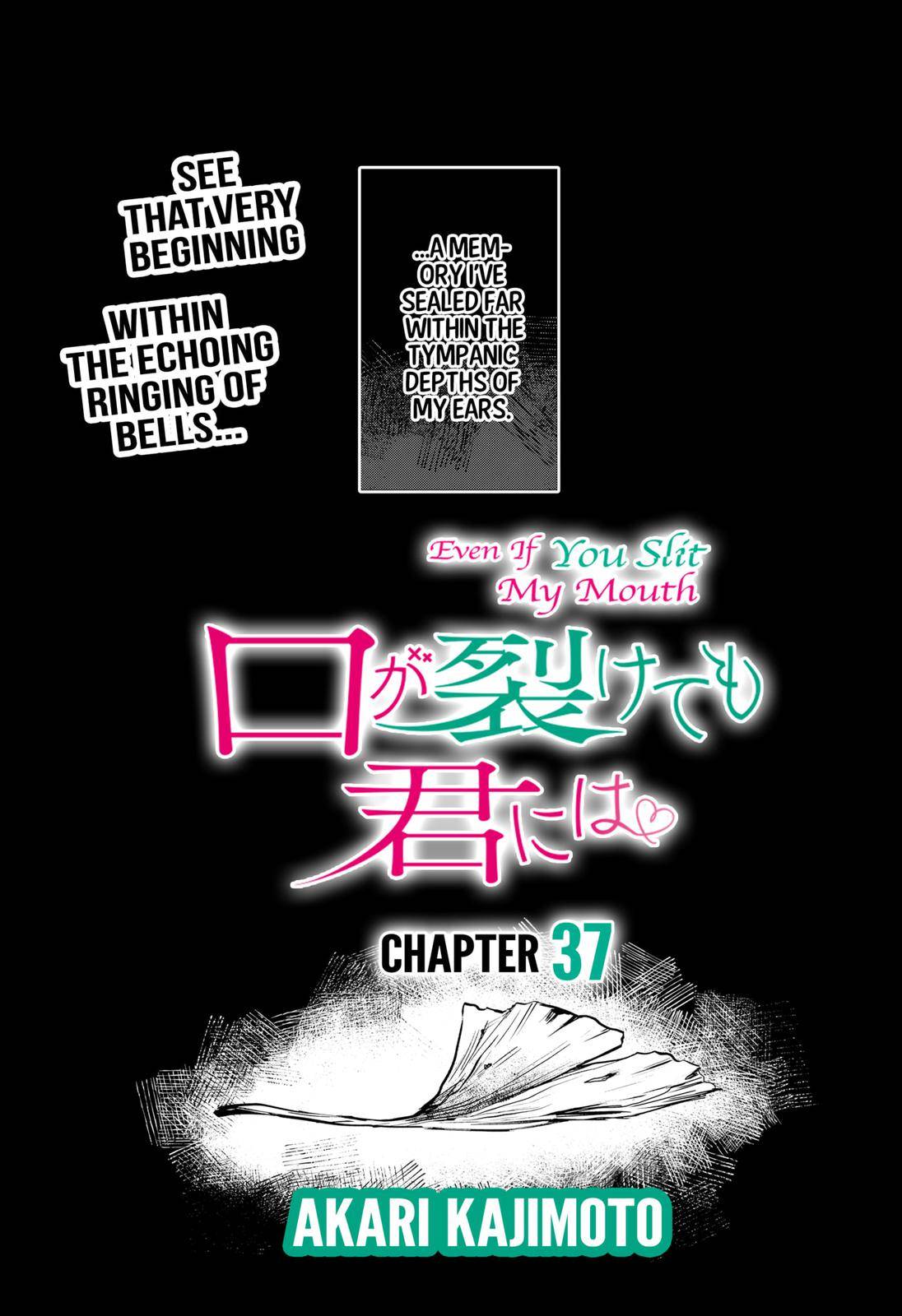 Kuchi ga Saketemo Kimi ni wa (2020) chapter 37 page 2