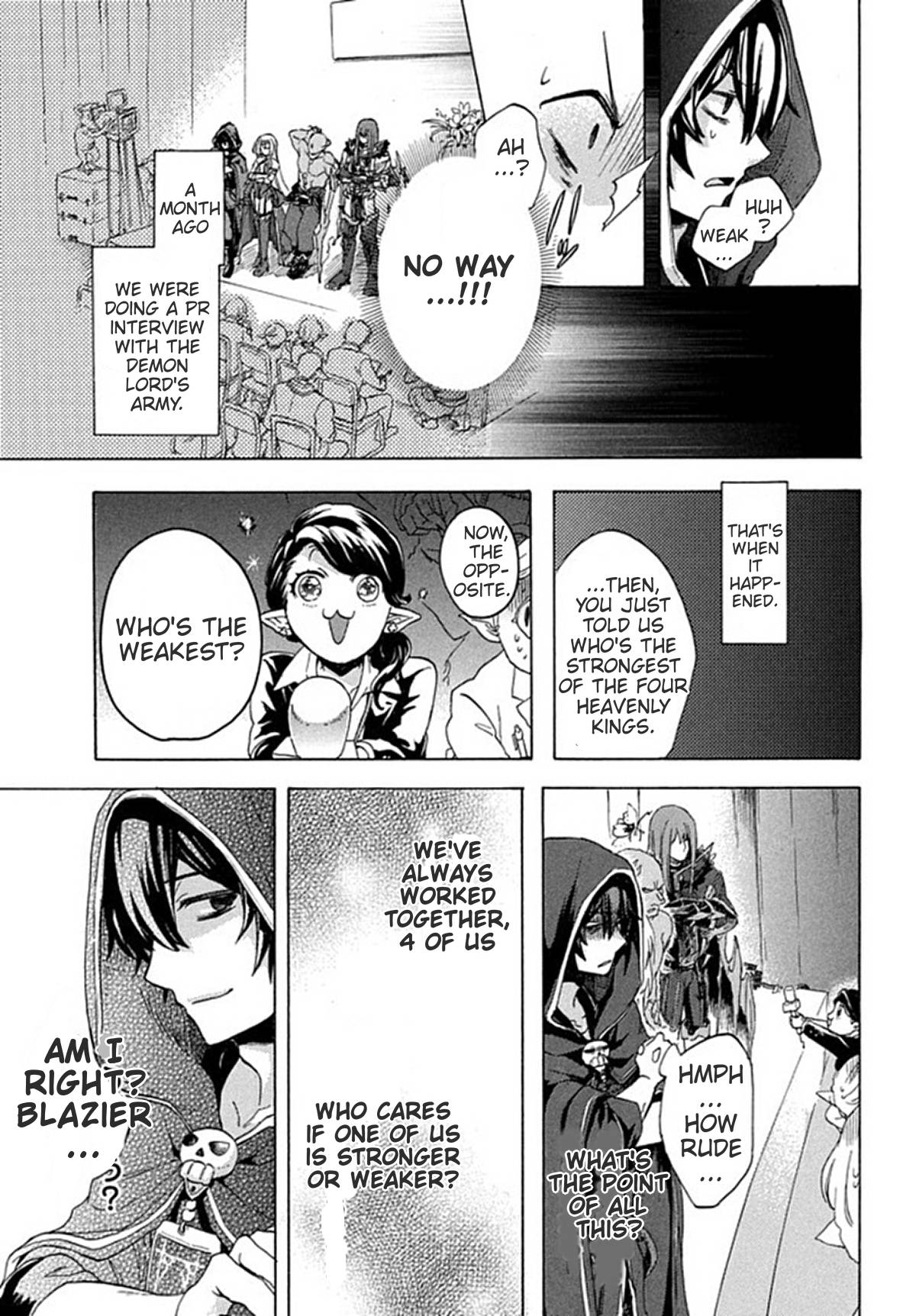 “Kukuku……. Yatsu wa Shiten’nou no Naka Demo Saijaku” to Kaiko sa Reta Ore, Naze ka Yuusha to Seijo no Shishou ni Naru chapter 1 page 5