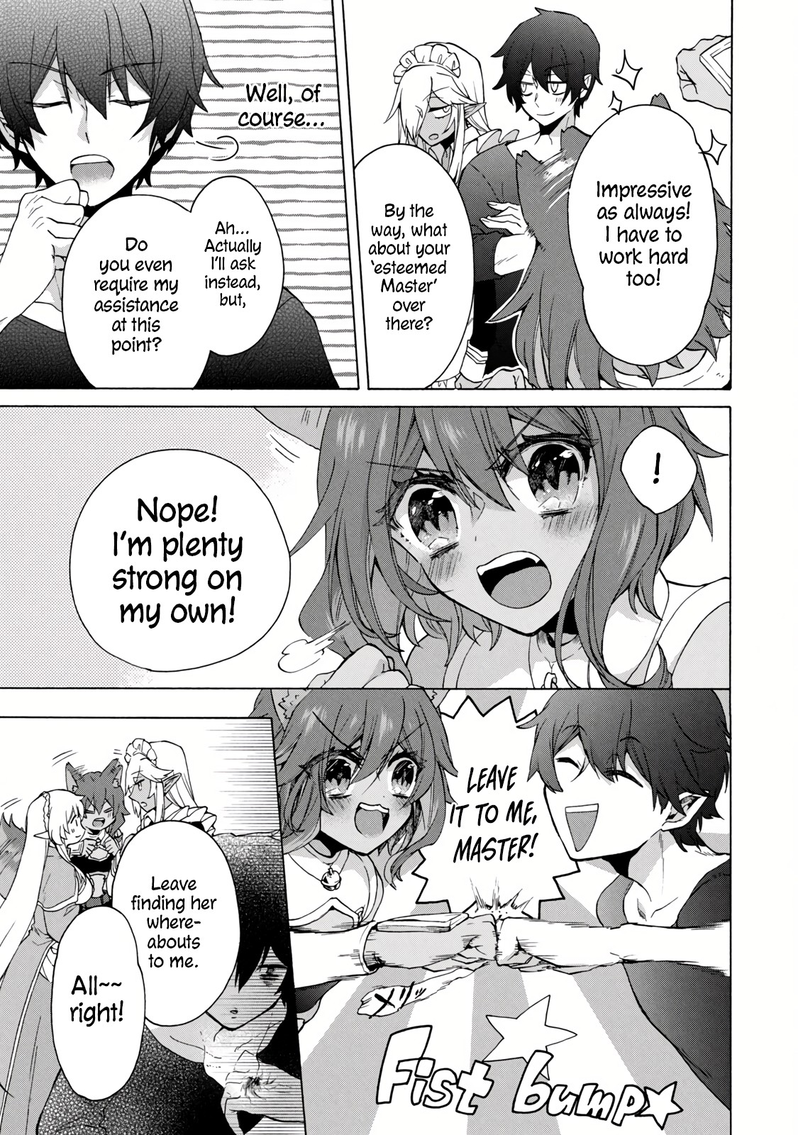 “Kukuku……. Yatsu wa Shiten’nou no Naka Demo Saijaku” to Kaiko sa Reta Ore, Naze ka Yuusha to Seijo no Shishou ni Naru chapter 14.1 page 7