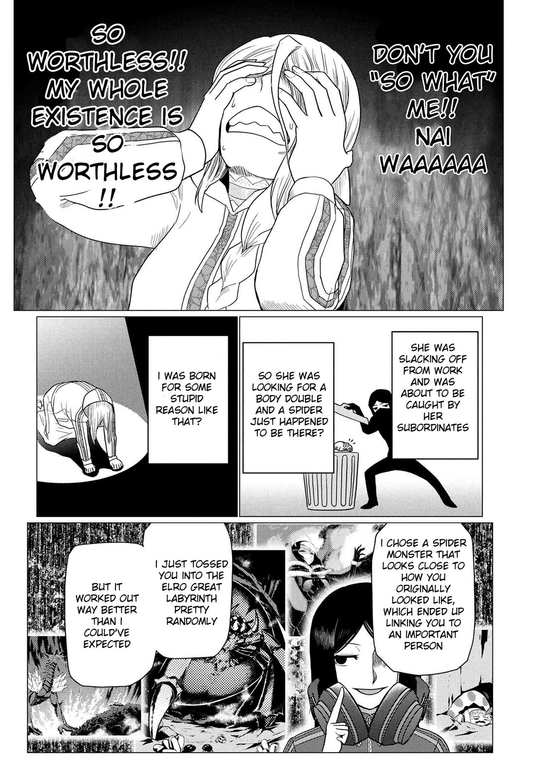 Kumo desu ga, nani ka? I'm a spider, so what? chapter 75.2 page 14