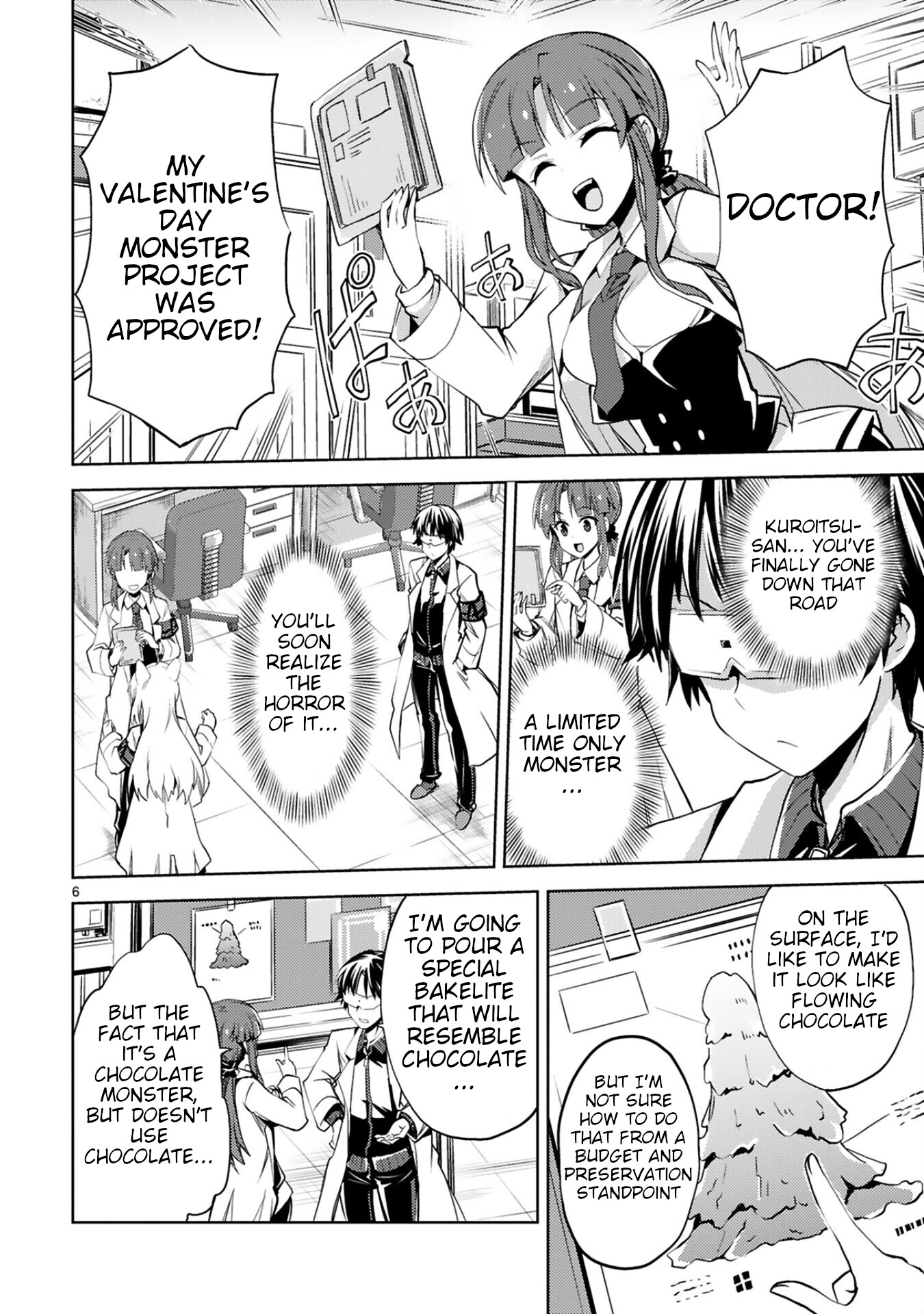 Kuroitsu-san in the Superhuman Research & Development Department chapter 11 page 6