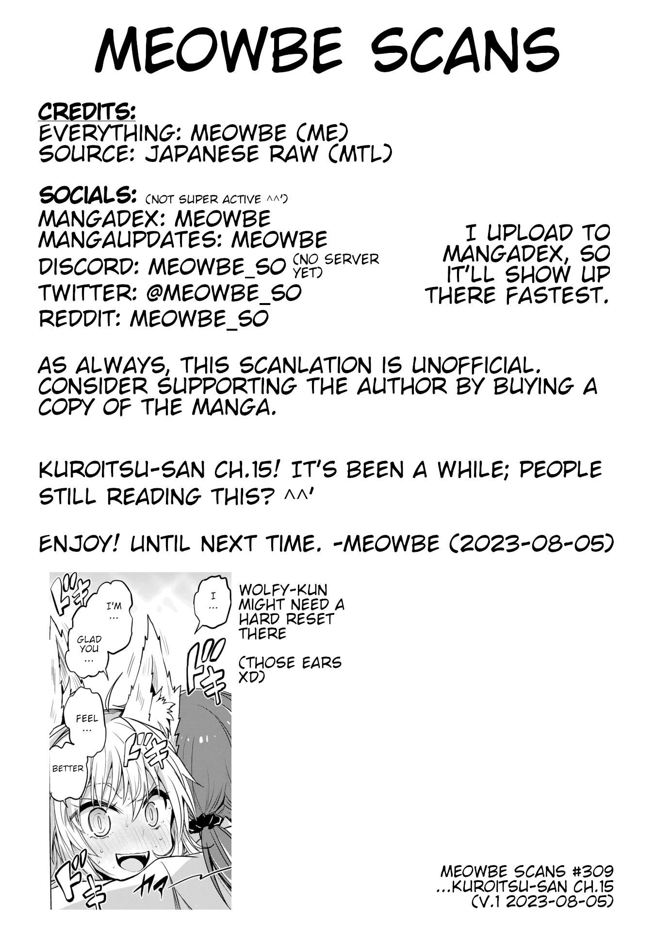 Kuroitsu-san in the Superhuman Research & Development Department chapter 15 page 22