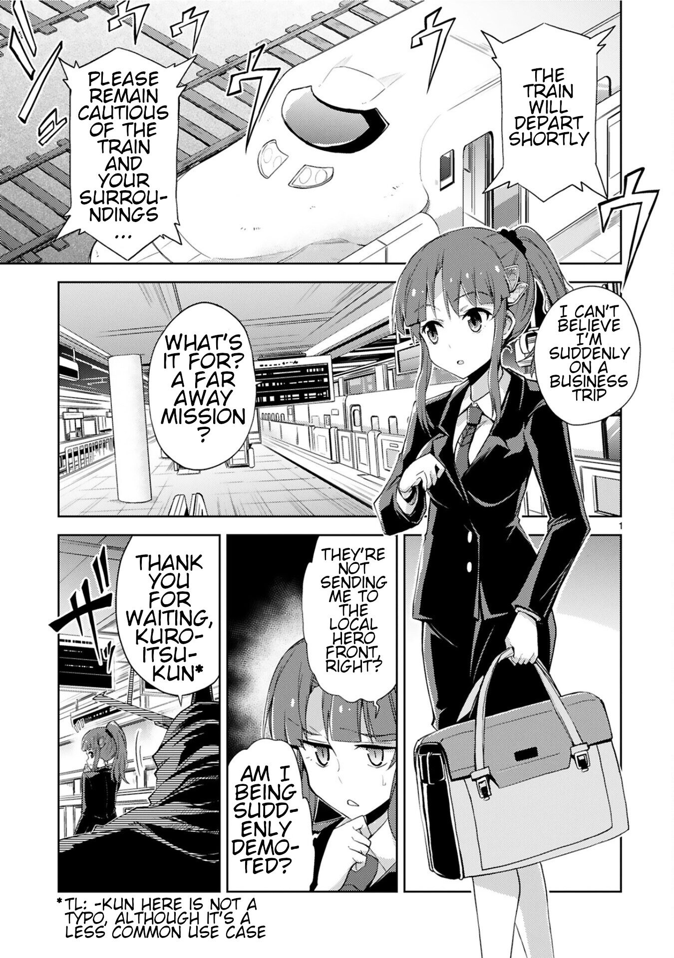 Kuroitsu-san in the Superhuman Research & Development Department chapter 5 page 1