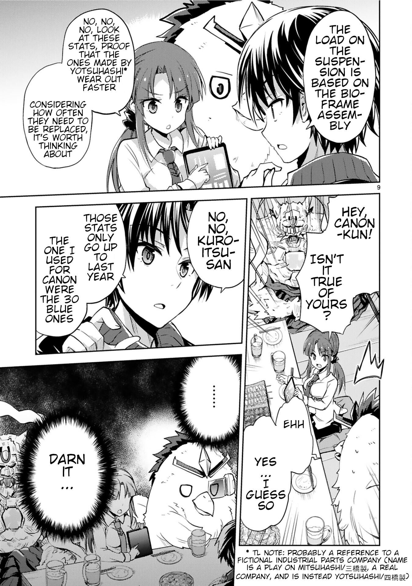 Kuroitsu-san in the Superhuman Research & Development Department chapter 9 page 9