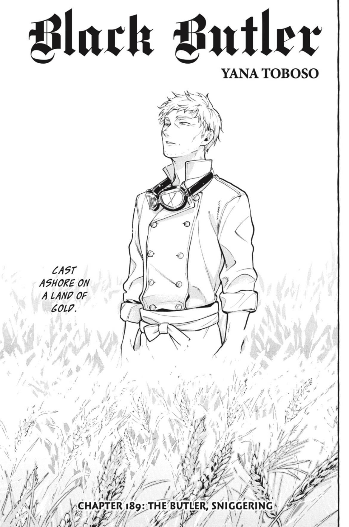 Kuroshitsuji chapter 189 page 1