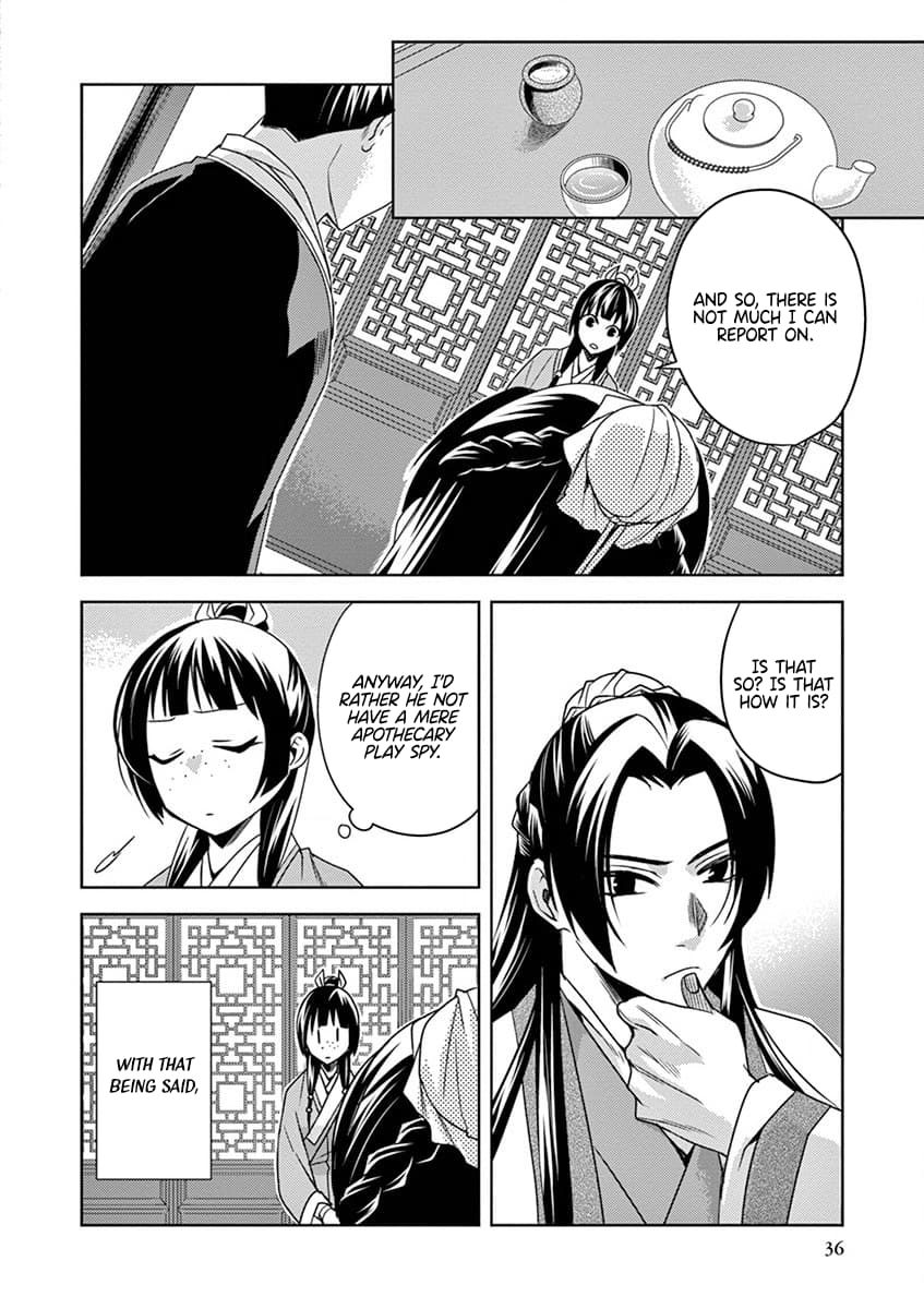 Kusuriya no Hitorigoto ~Maomao no Koukyuu Nazotoki Techou~ chapter 10 page 36