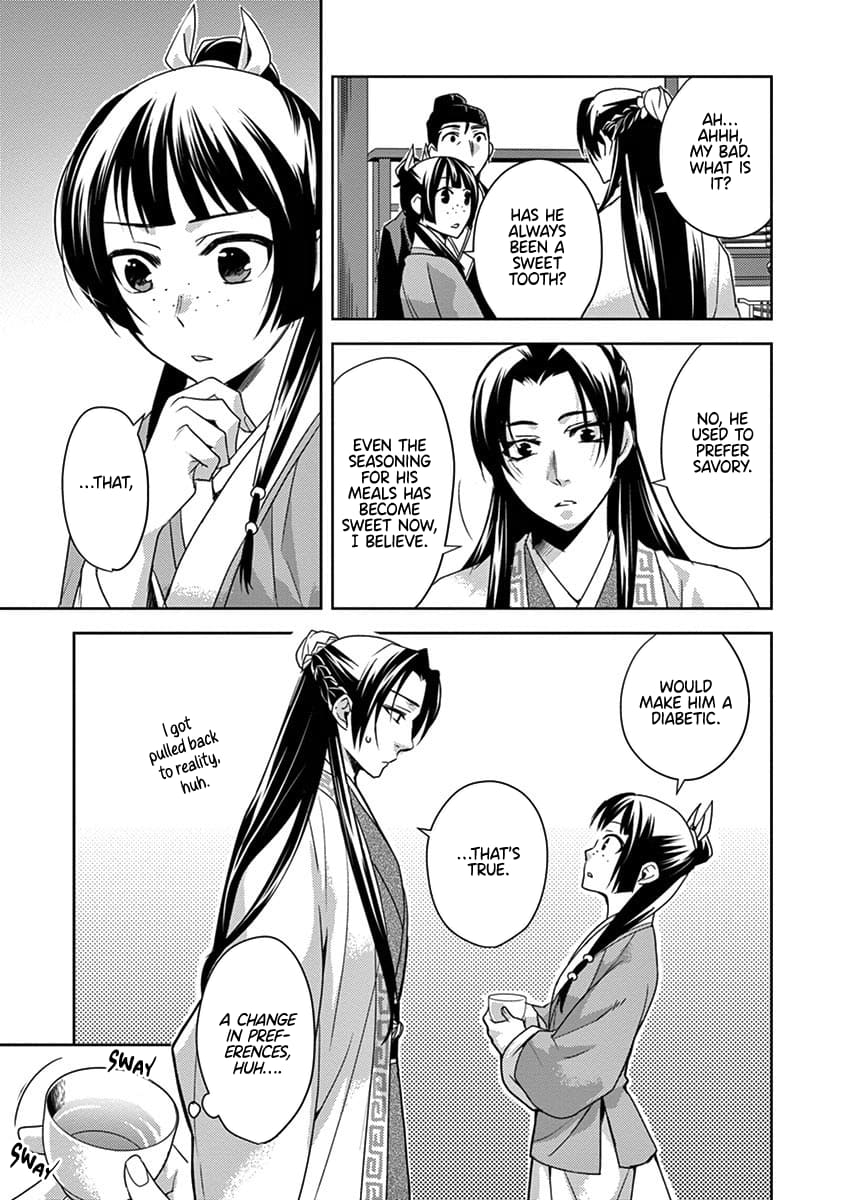 Kusuriya no Hitorigoto ~Maomao no Koukyuu Nazotoki Techou~ chapter 15 page 13