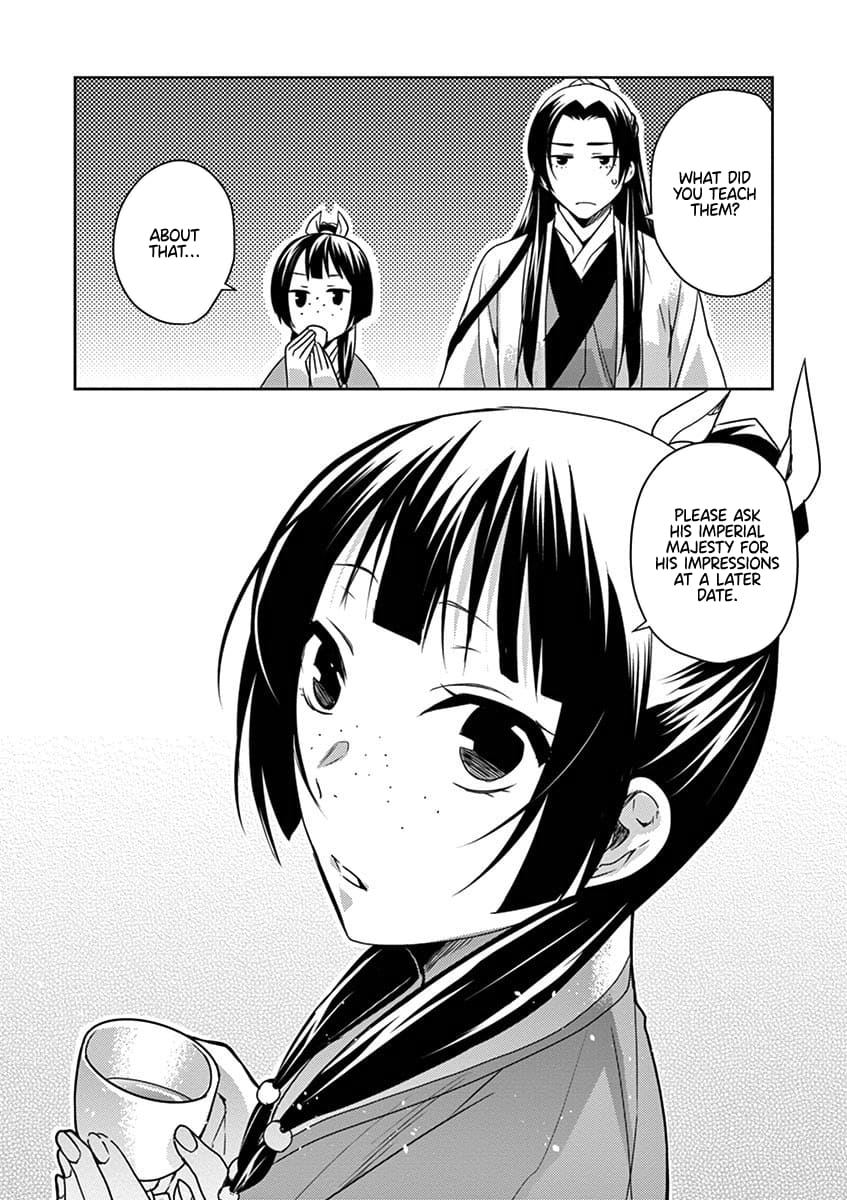 Kusuriya no Hitorigoto ~Maomao no Koukyuu Nazotoki Techou~ chapter 17 page 23