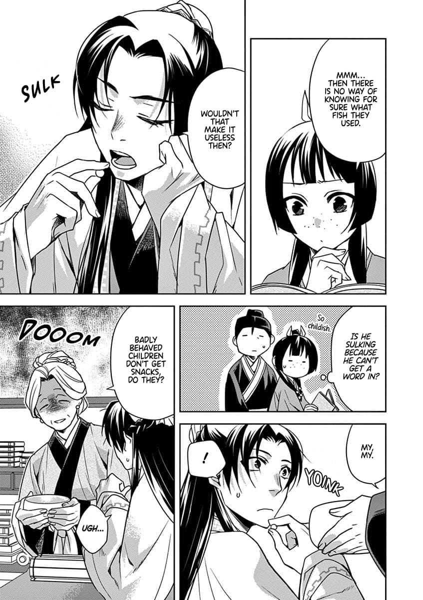 Kusuriya no Hitorigoto ~Maomao no Koukyuu Nazotoki Techou~ chapter 18 page 7