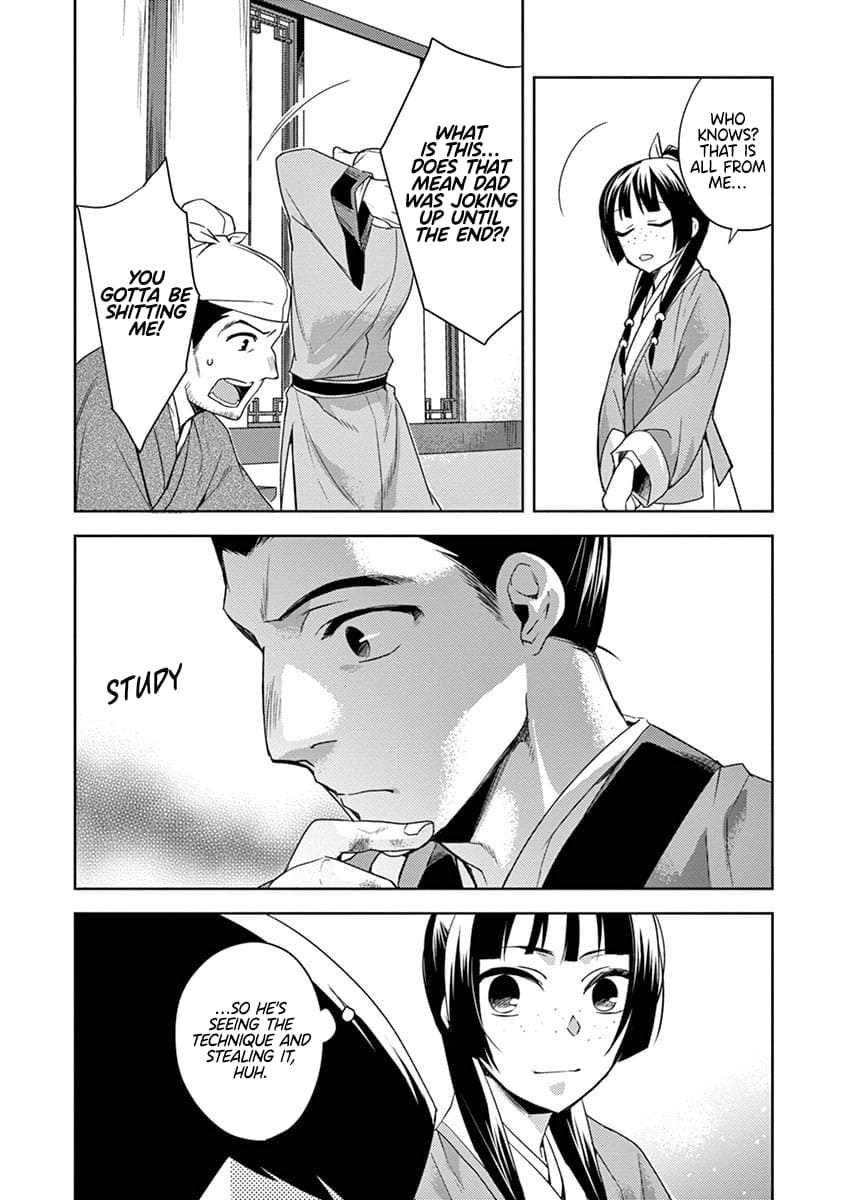 Kusuriya no Hitorigoto ~Maomao no Koukyuu Nazotoki Techou~ chapter 19 page 37