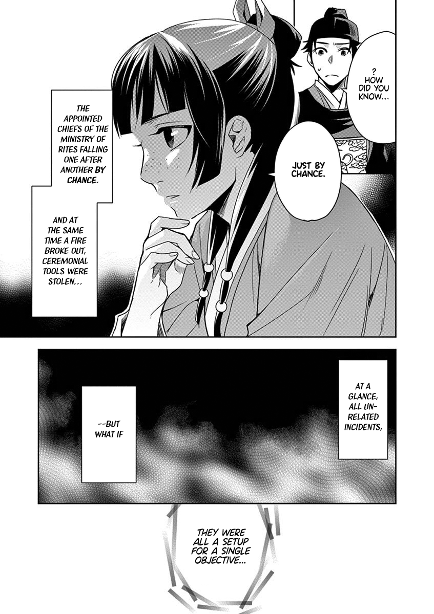 Kusuriya no Hitorigoto ~Maomao no Koukyuu Nazotoki Techou~ chapter 22 page 23