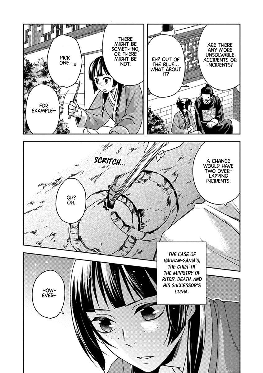 Kusuriya no Hitorigoto ~Maomao no Koukyuu Nazotoki Techou~ chapter 22 page 28