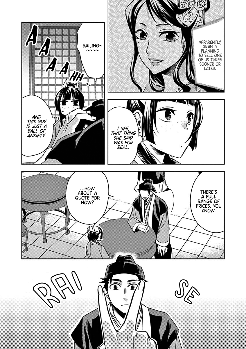 Kusuriya no Hitorigoto ~Maomao no Koukyuu Nazotoki Techou~ chapter 26 page 4