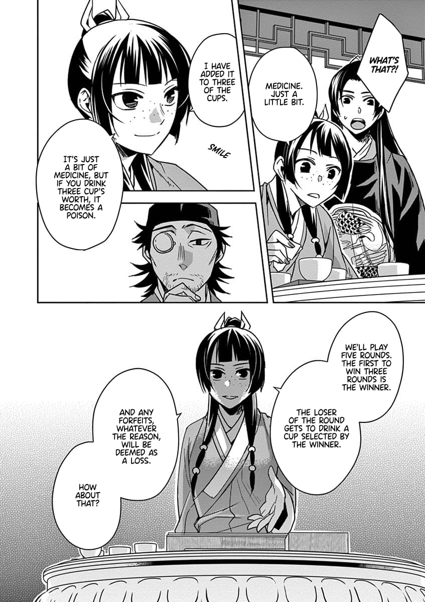 Kusuriya no Hitorigoto ~Maomao no Koukyuu Nazotoki Techou~ chapter 28 page 14