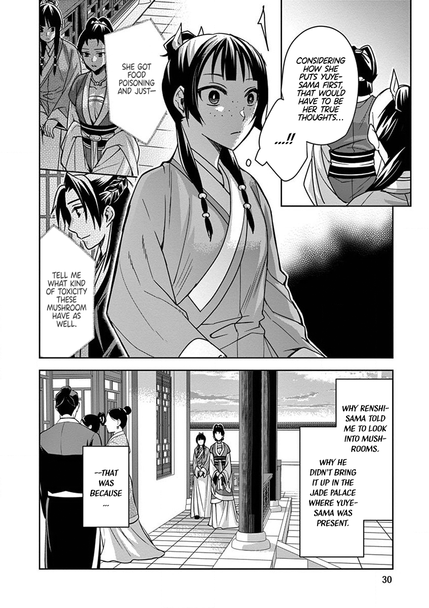 Kusuriya no Hitorigoto ~Maomao no Koukyuu Nazotoki Techou~ chapter 34 page 30