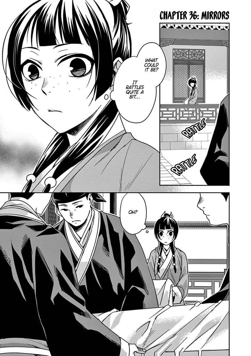 Kusuriya no Hitorigoto ~Maomao no Koukyuu Nazotoki Techou~ chapter 36 page 1