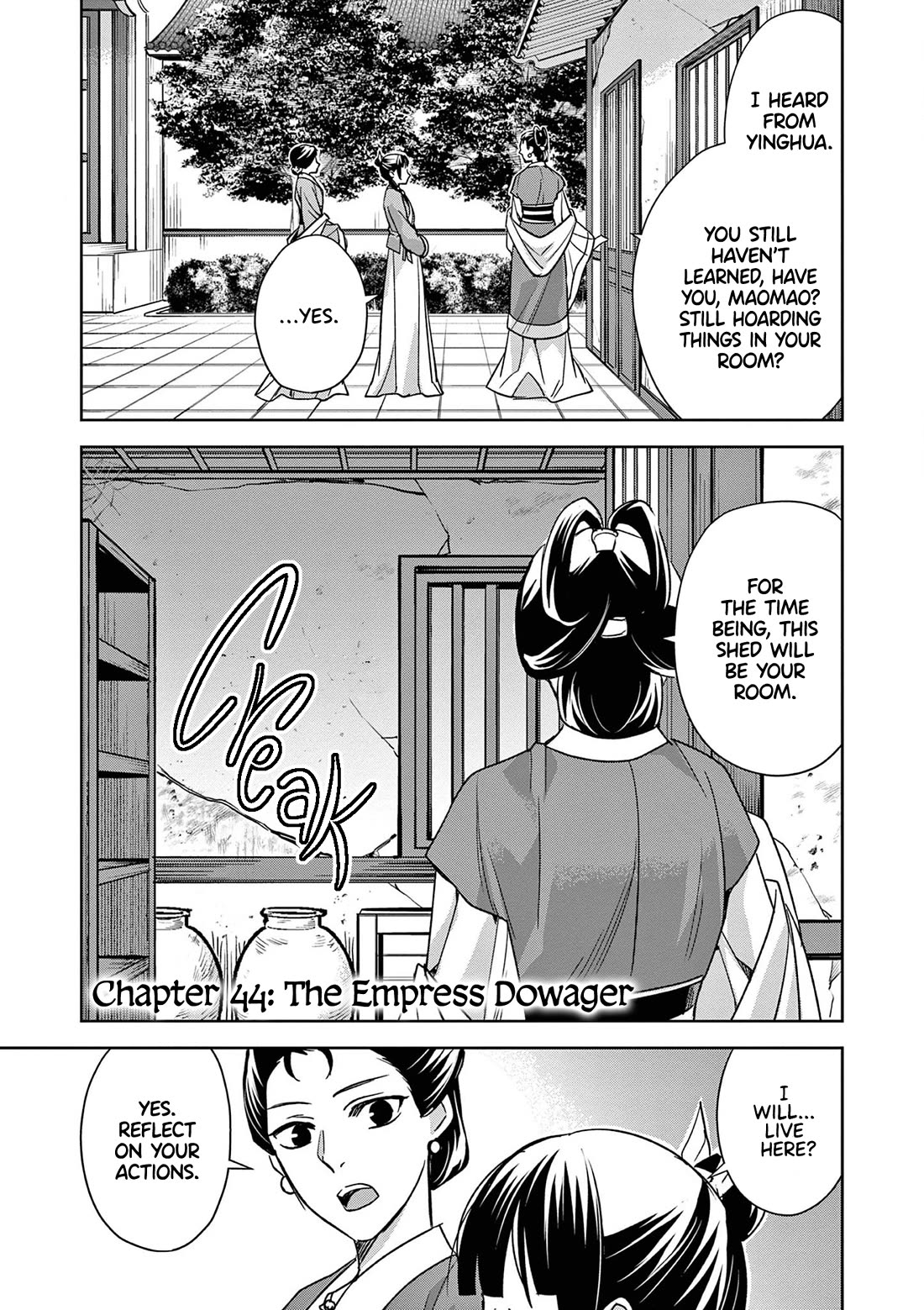 Kusuriya no Hitorigoto ~Maomao no Koukyuu Nazotoki Techou~ chapter 44 page 1