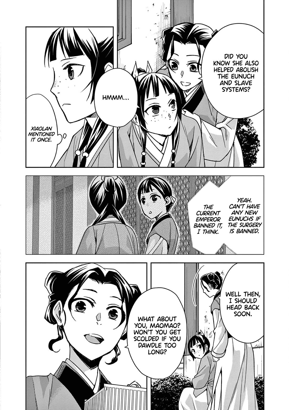 Kusuriya no Hitorigoto ~Maomao no Koukyuu Nazotoki Techou~ chapter 44 page 22