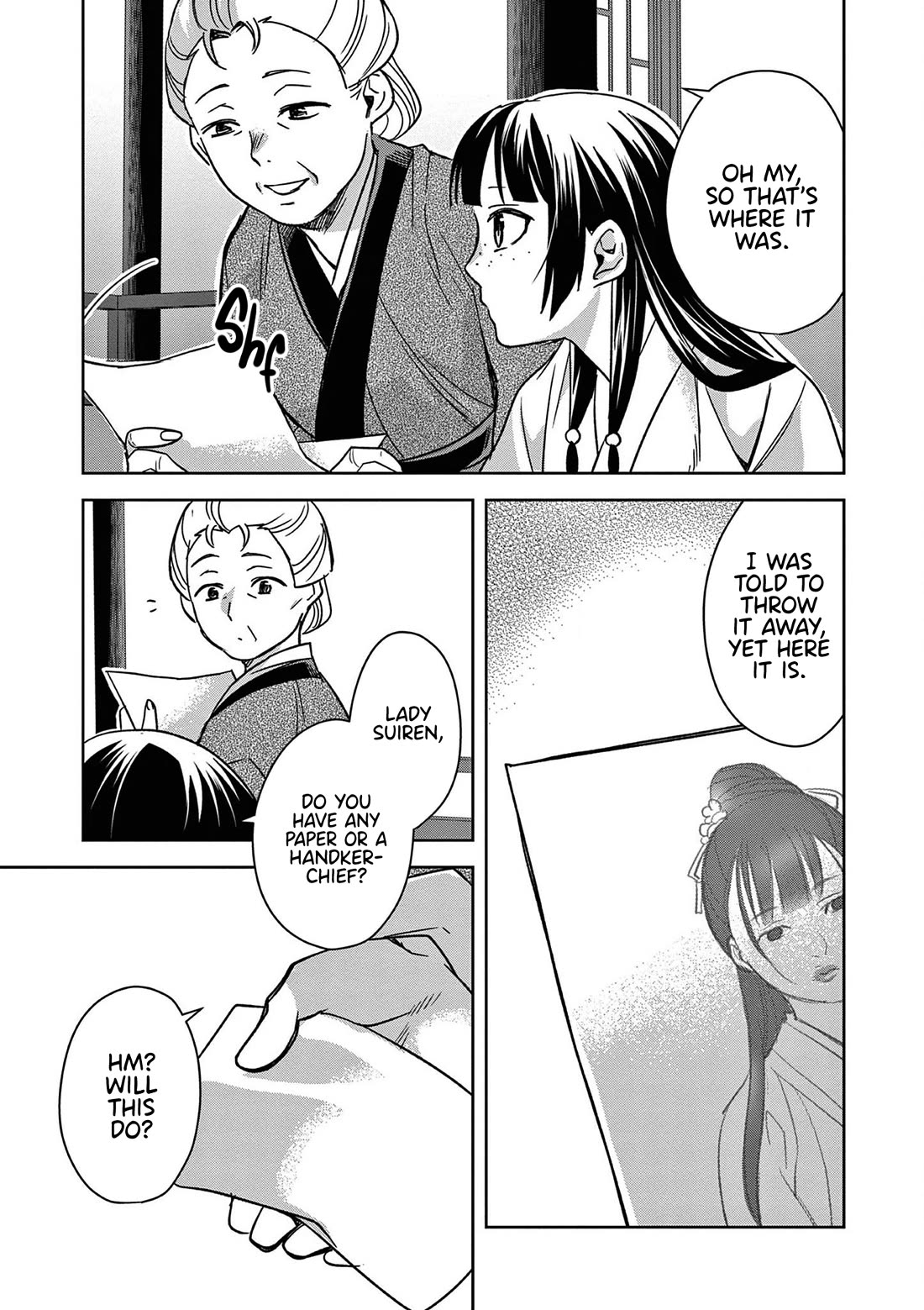 Kusuriya no Hitorigoto ~Maomao no Koukyuu Nazotoki Techou~ chapter 46 page 7