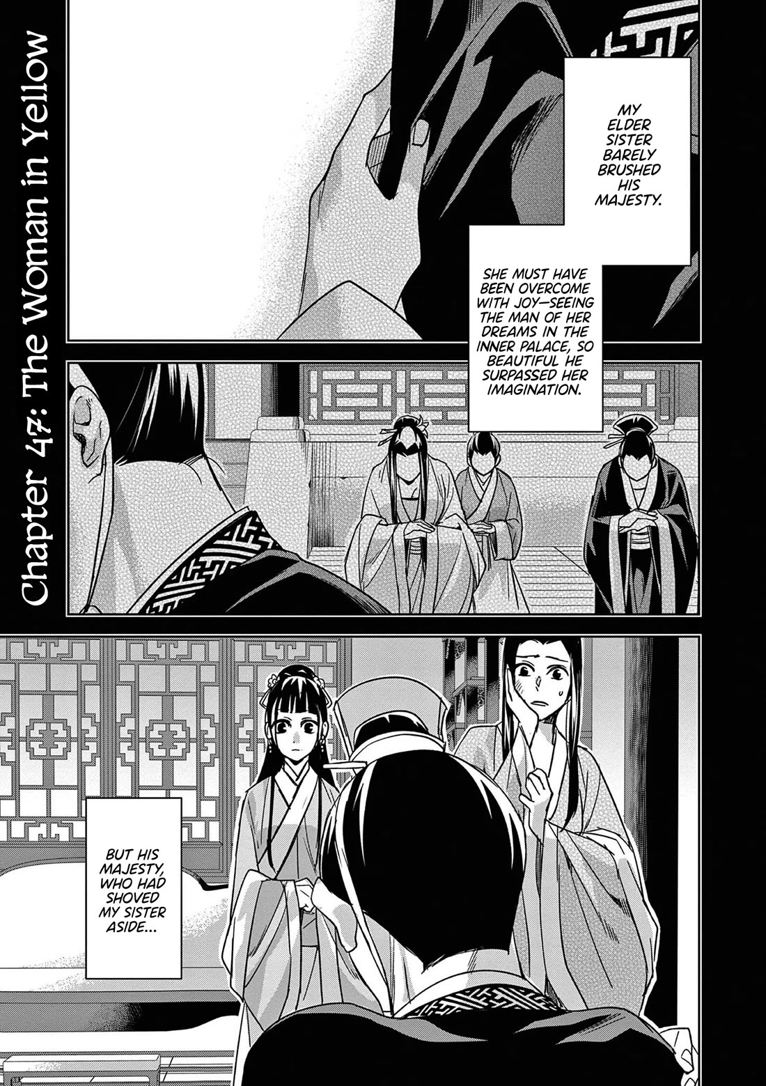 Kusuriya no Hitorigoto ~Maomao no Koukyuu Nazotoki Techou~ chapter 47 page 1