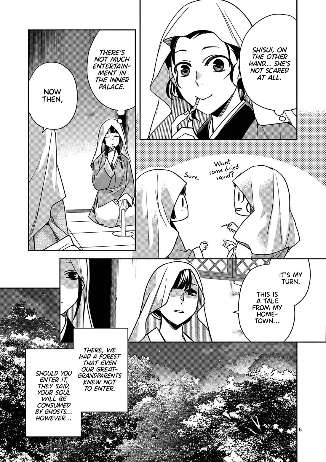 Kusuriya no Hitorigoto ~Maomao no Koukyuu Nazotoki Techou~ chapter 48 page 5