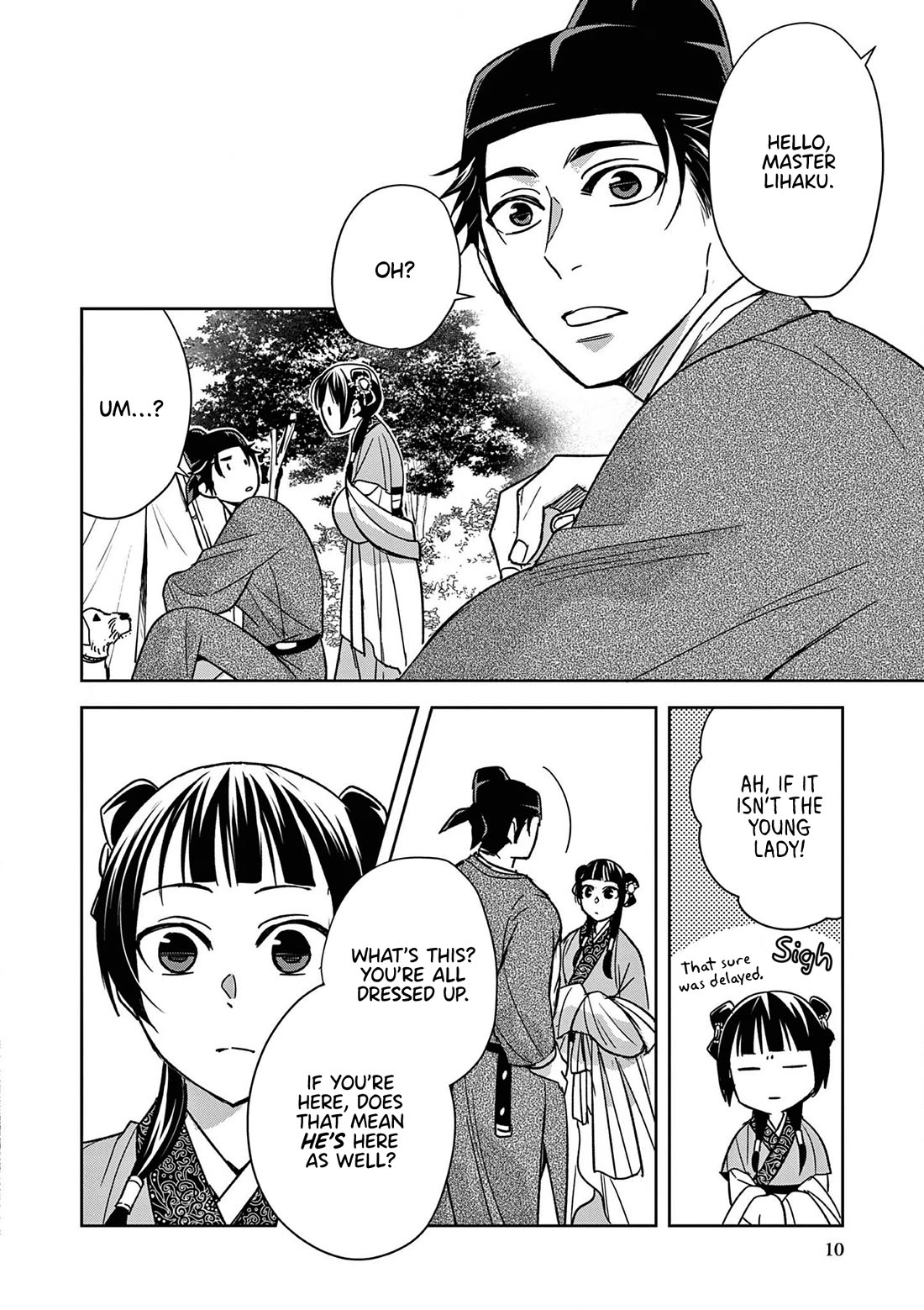 Kusuriya no Hitorigoto ~Maomao no Koukyuu Nazotoki Techou~ chapter 50 page 10