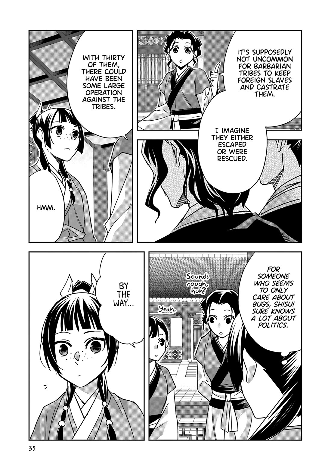 Kusuriya no Hitorigoto ~Maomao no Koukyuu Nazotoki Techou~ chapter 54 page 34