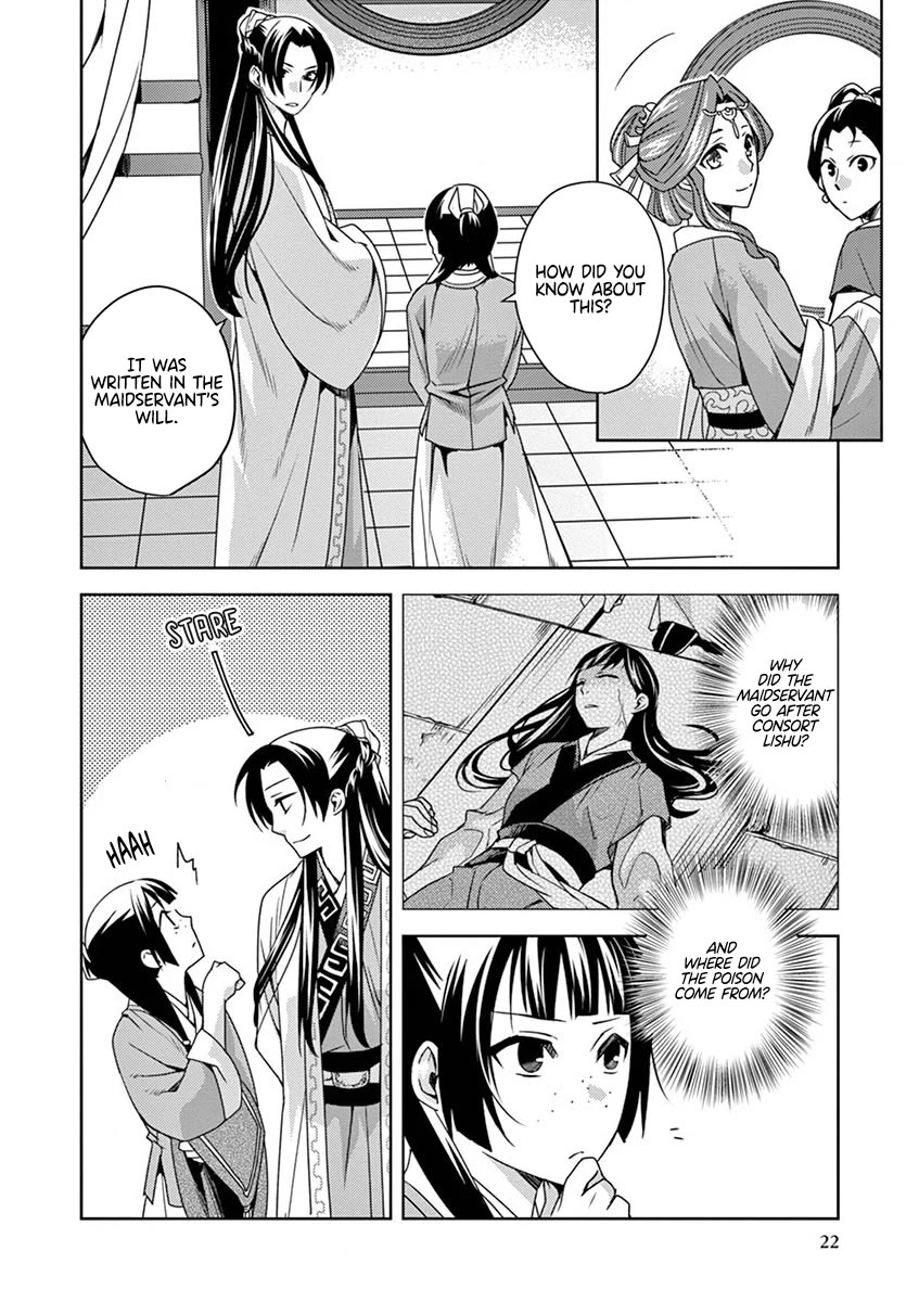 Kusuriya no Hitorigoto - Maomao no Koukyuu Nazotoki Techou chapter 10 page 22
