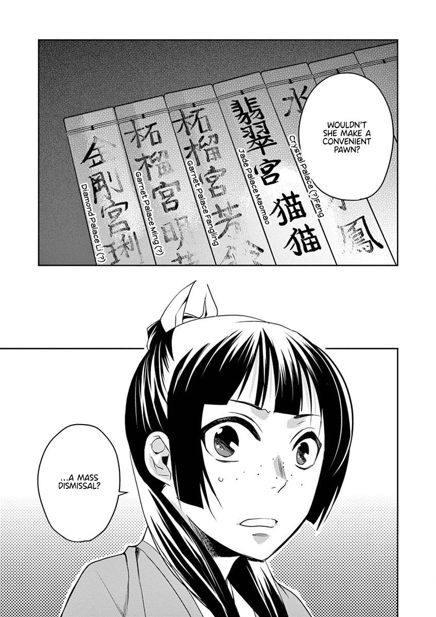 Kusuriya no Hitorigoto - Maomao no Koukyuu Nazotoki Techou chapter 13 page 13
